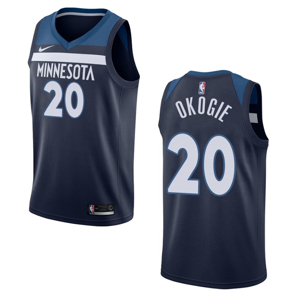 Men's Minnesota Timberwolves #20 Josh Okogie Icon Swingman Jersey - Navy