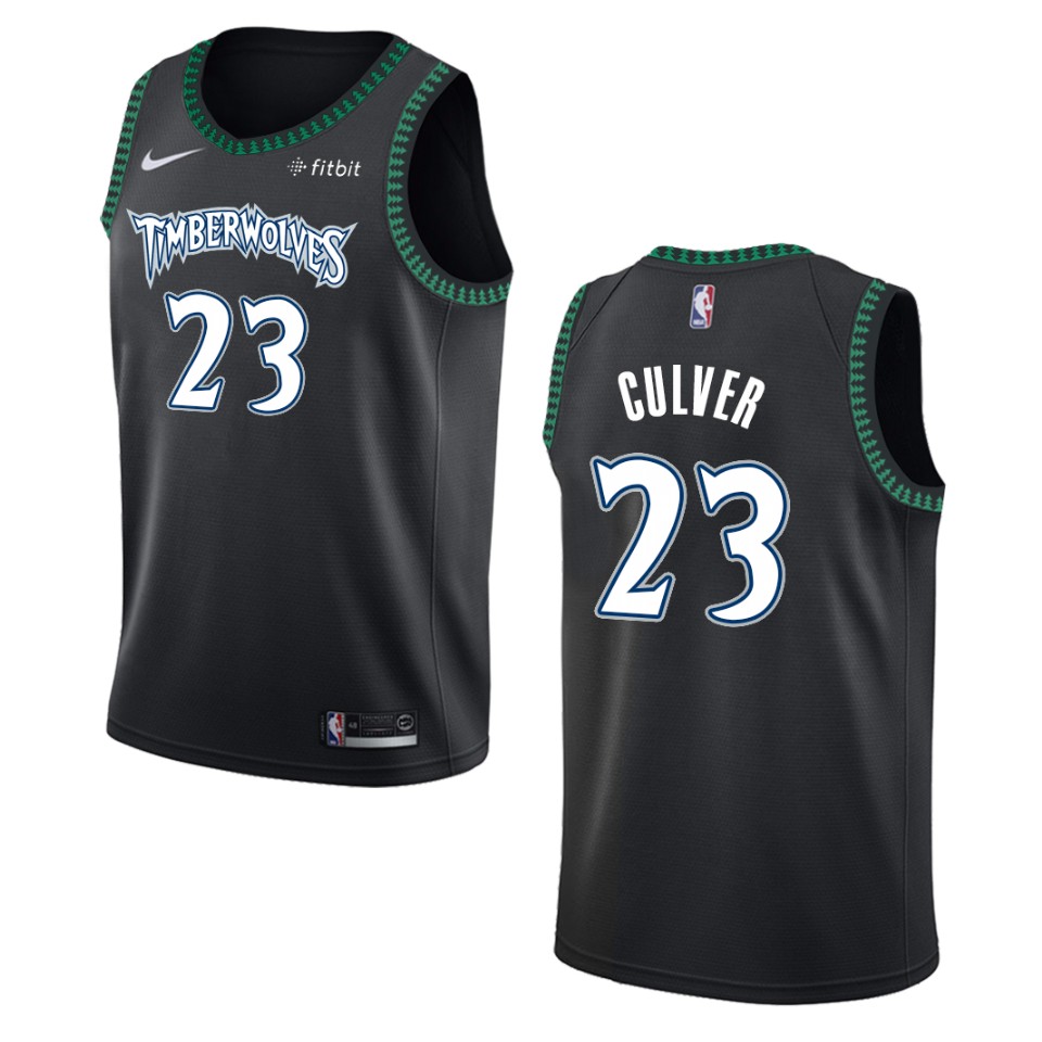Men's Minnesota Timberwolves #23 Jarrett Culver Hardwood Classics Swingman Jersey - Black