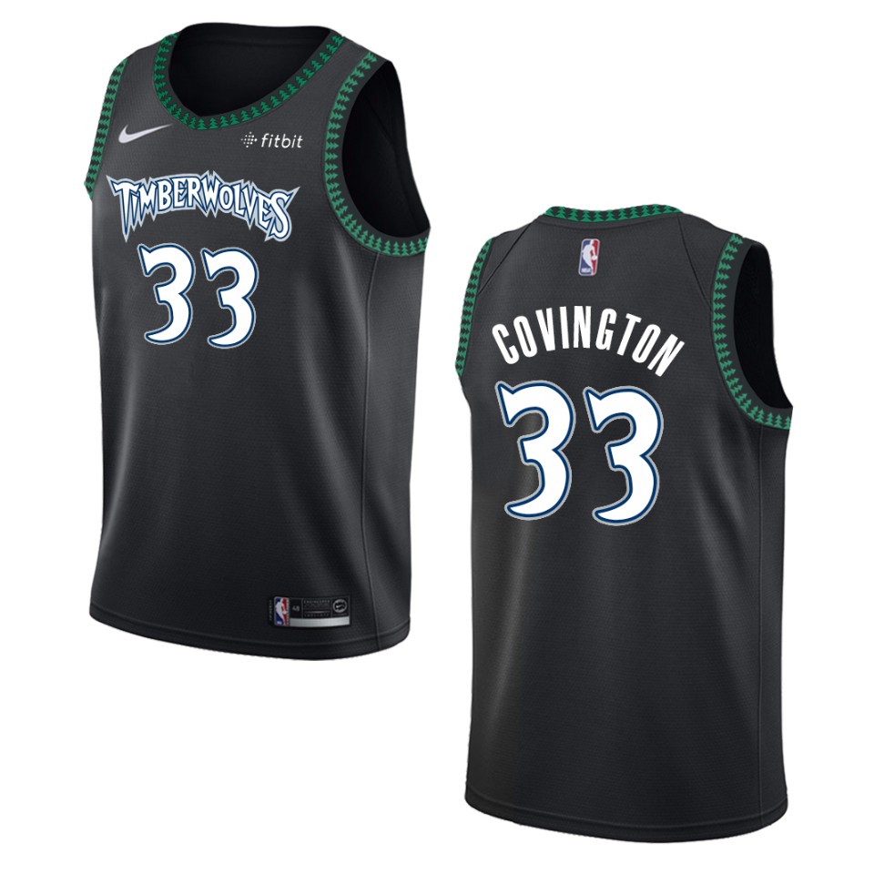 Men's Minnesota Timberwolves #33 Robert Covington Classic Swingman Jersey - Black