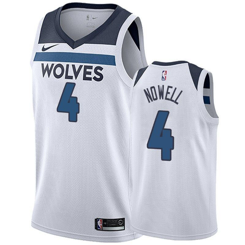 Men's Minnesota Timberwolves Jaylen Nowell 4 Association Jersey - JS543 