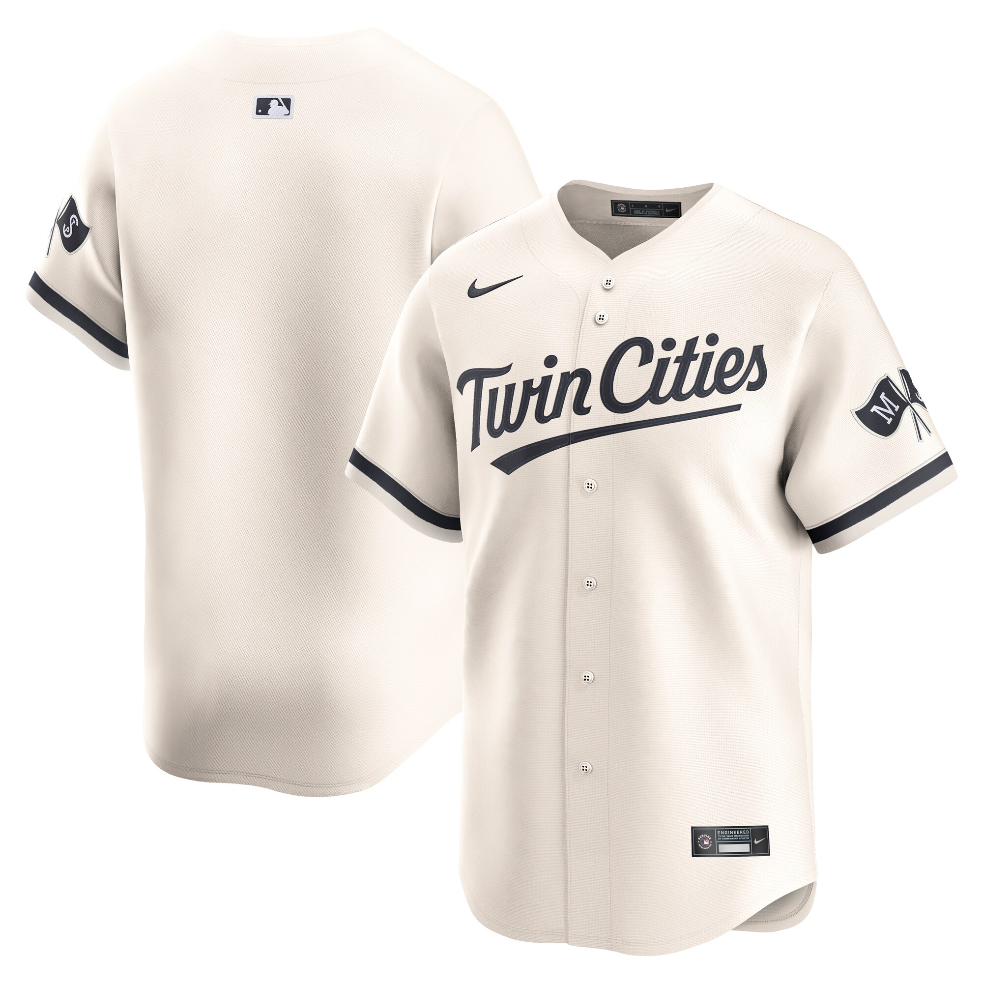 Men's Minnesota Twins Cream Alternate Limited Jersey 
