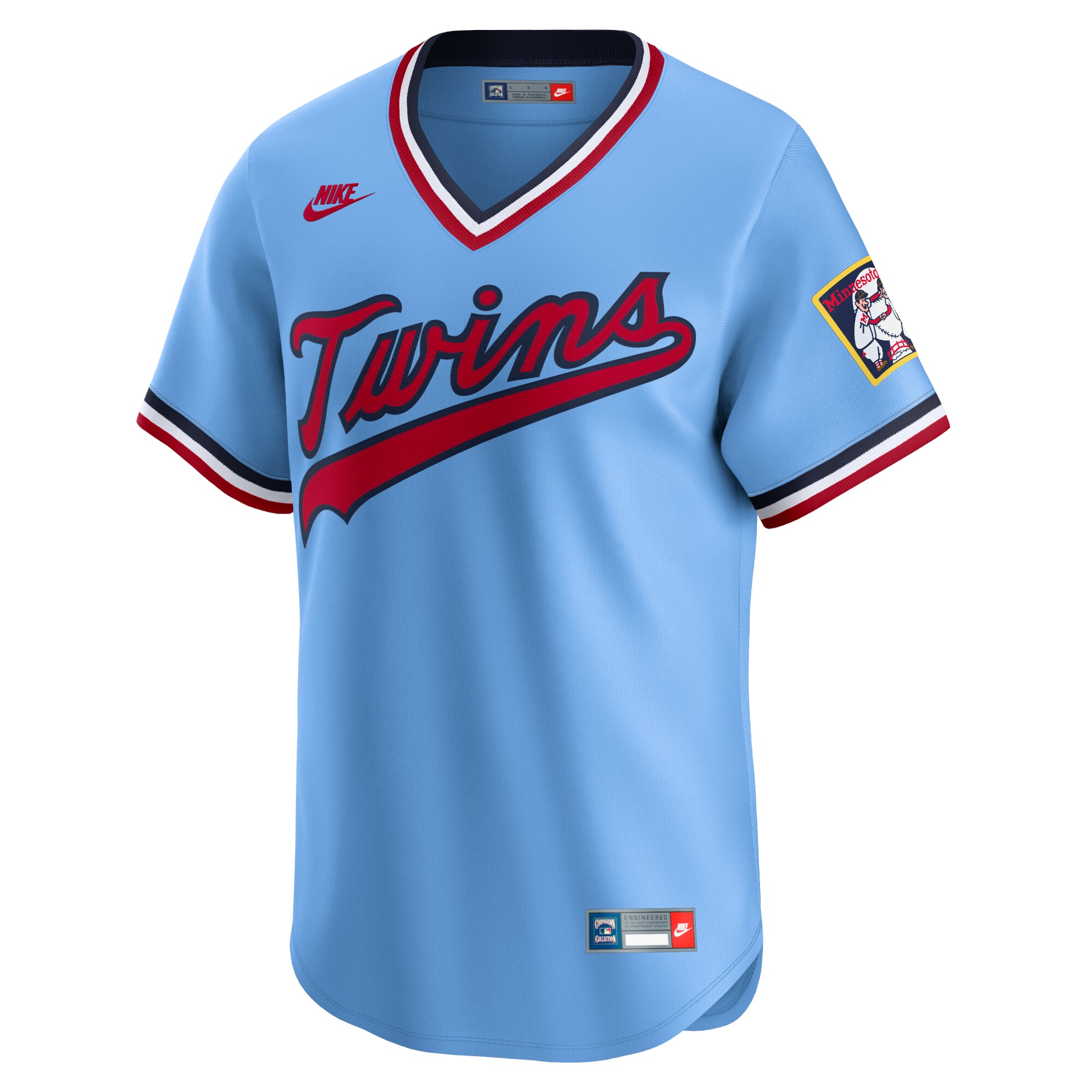 Alternative view of Men's Minnesota Twins Light Blue Cooperstown Collection Limited Jersey 