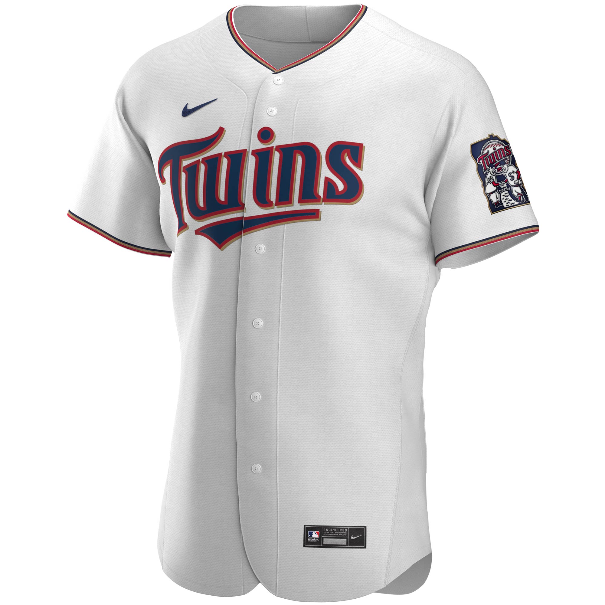 Alternative view of Men's Minnesota Twins Miguel Sano White Home Player Jersey 