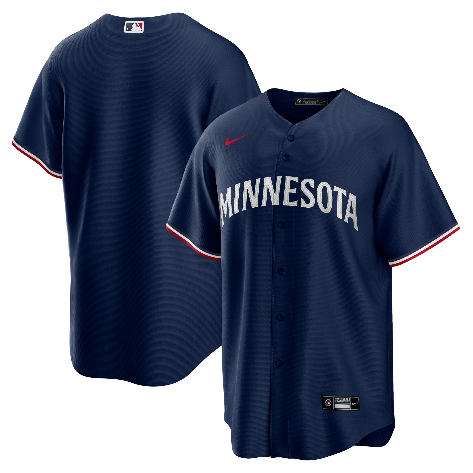 Men's Minnesota Twins Navy Alternate Team Logo Jersey 