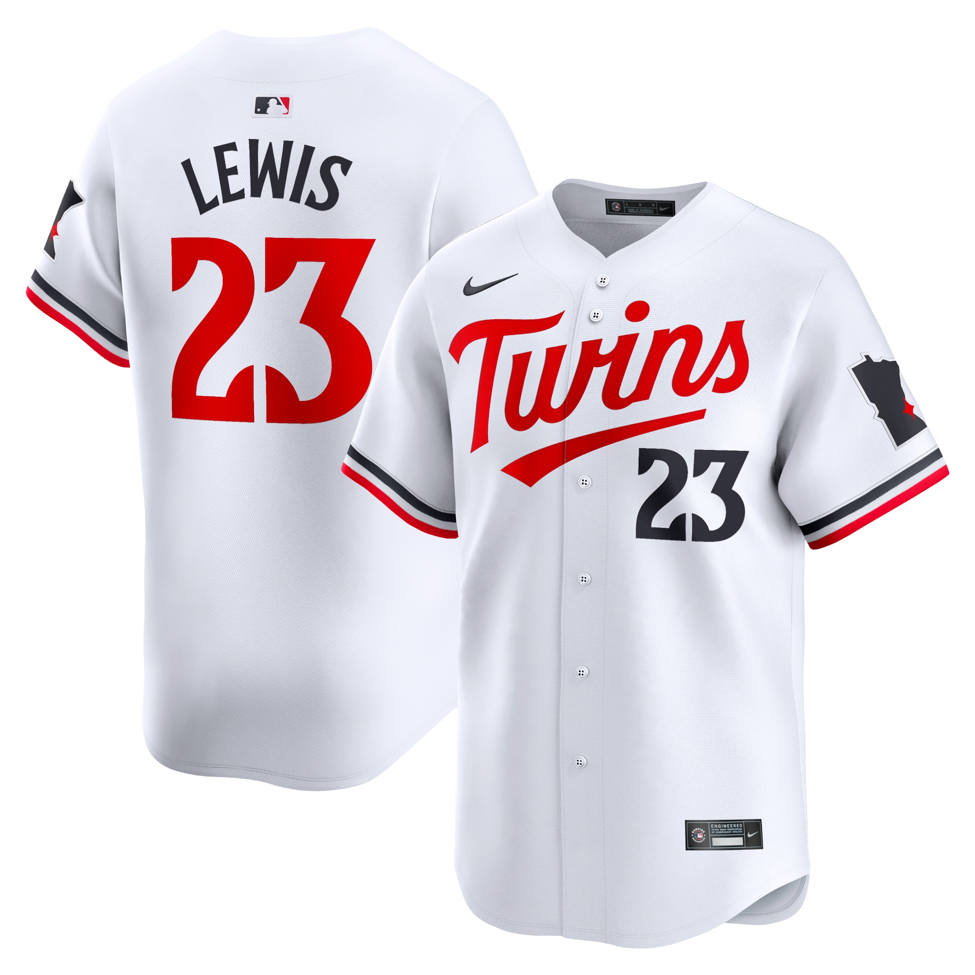 Men's Minnesota Twins Royce Lewis White Home Limited Player Jersey 