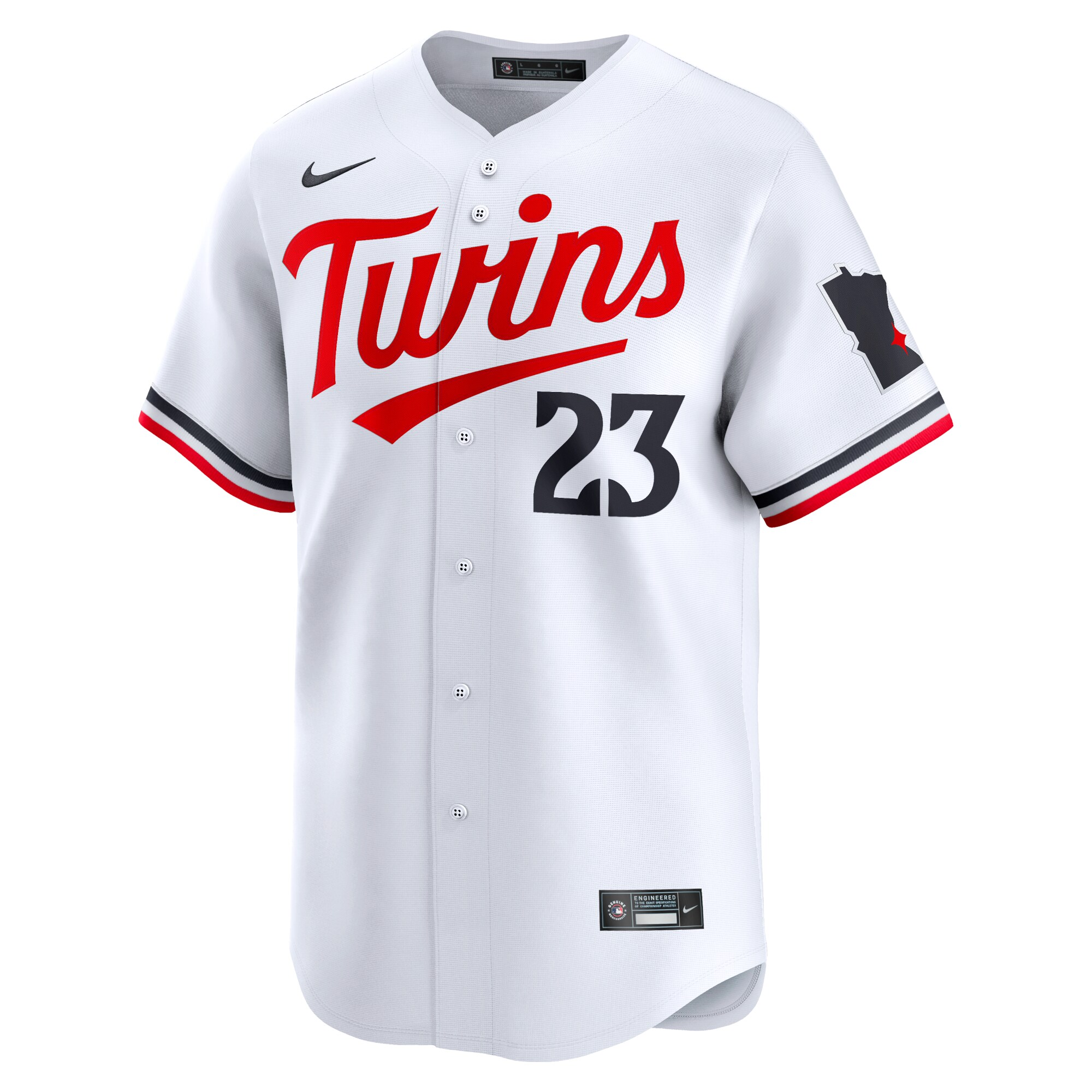 Alternative view of Men's Minnesota Twins Royce Lewis White Home Limited Player Jersey 