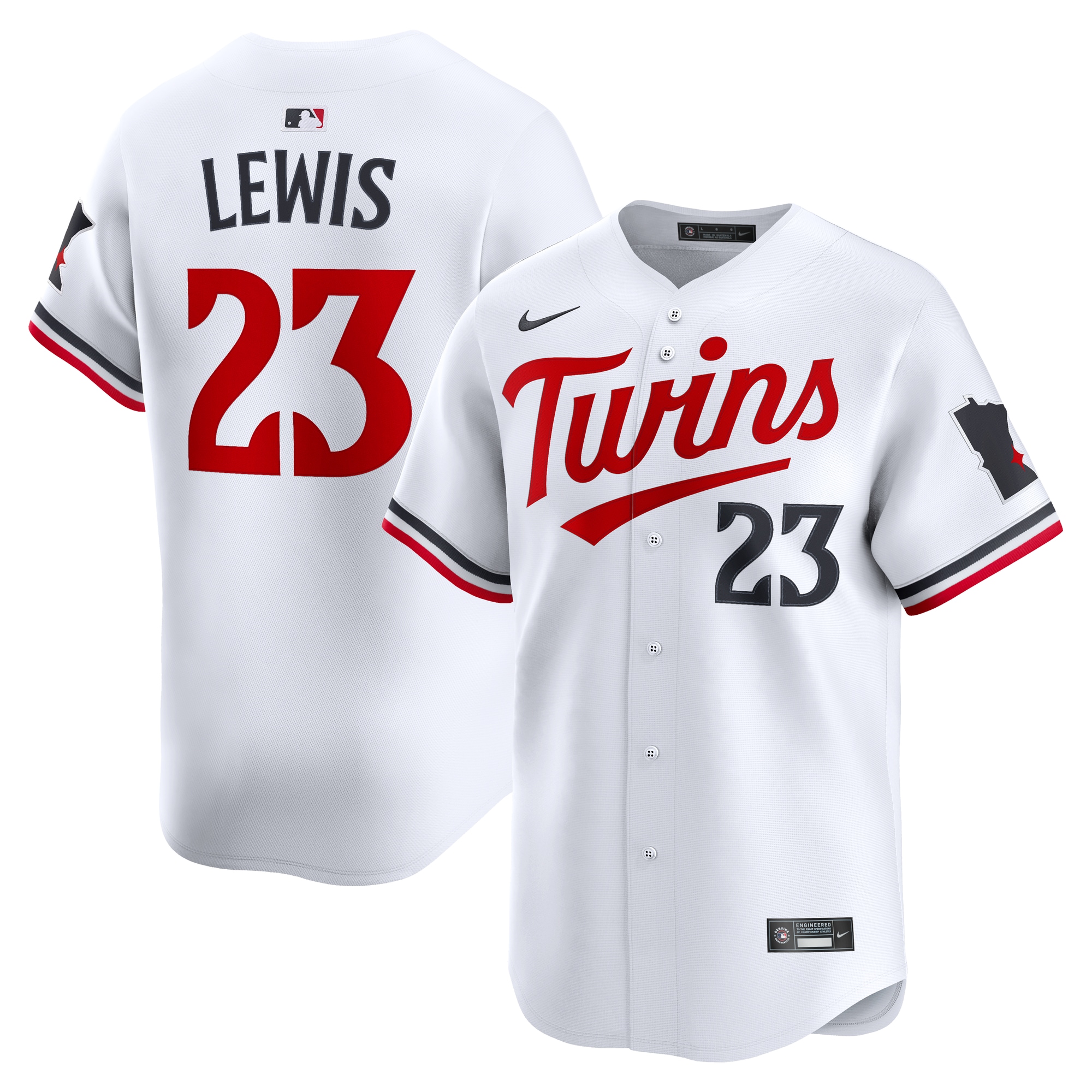 Men's Minnesota Twins Royce Lewis White Home Limited Player Jersey 