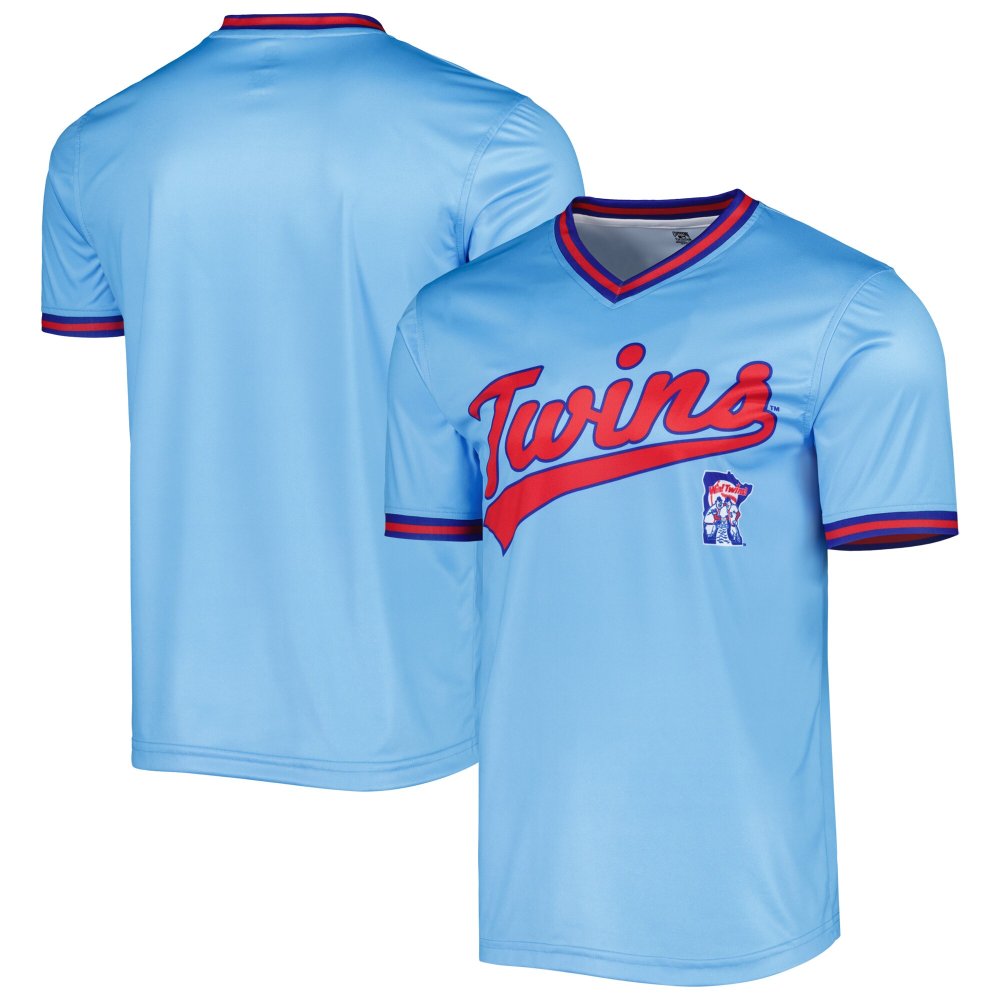 Men's Minnesota Twins Stitches Light Blue Cooperstown Collection Team Jersey 