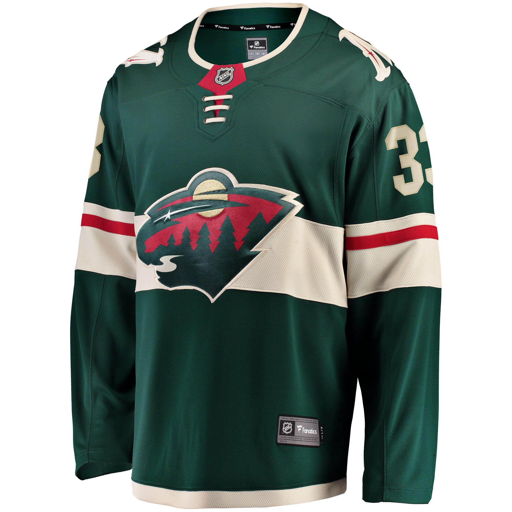 Alternative view of Men's Minnesota Wild Alex Goligoski Green Home Breakaway Player Jersey - JS976 