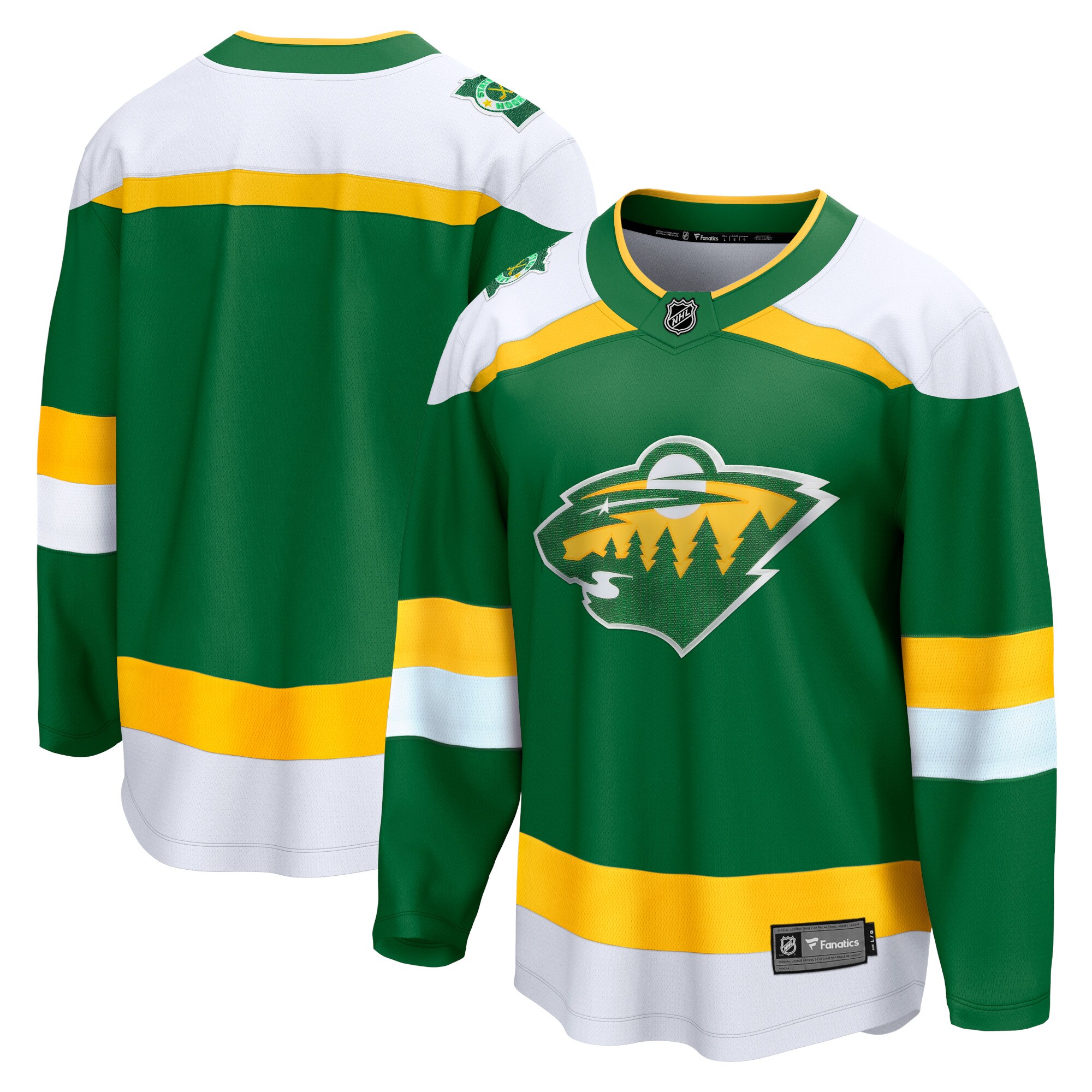 Men's Minnesota Wild Green Alternate Premier Breakaway Jersey - JS670 