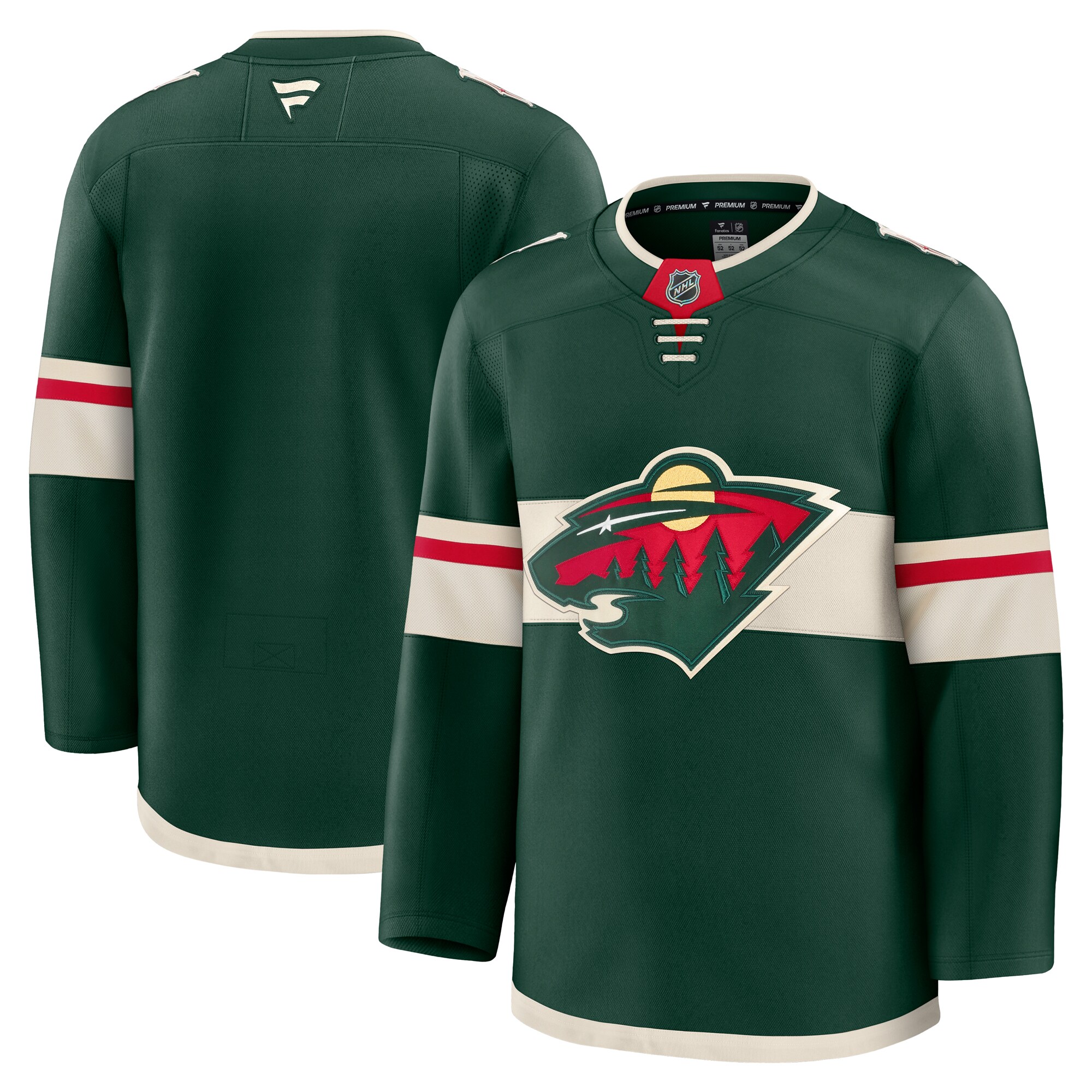 Men's Minnesota Wild Green Home Premium Jersey - JS454 