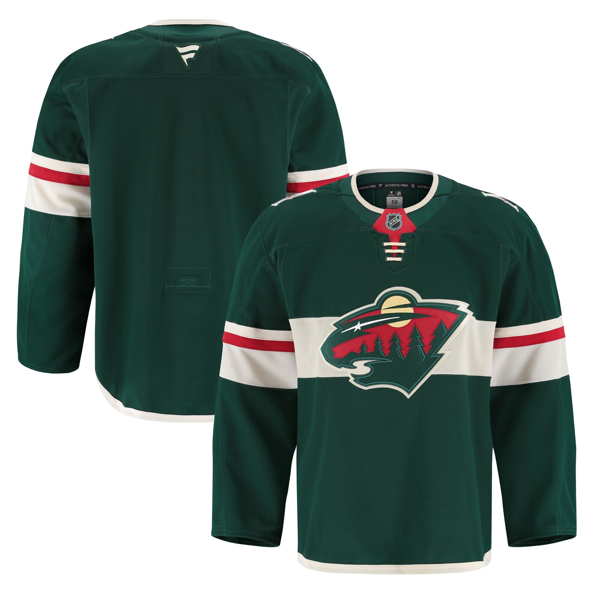 Men's Minnesota Wild Green Home Pro Jersey - JS998 