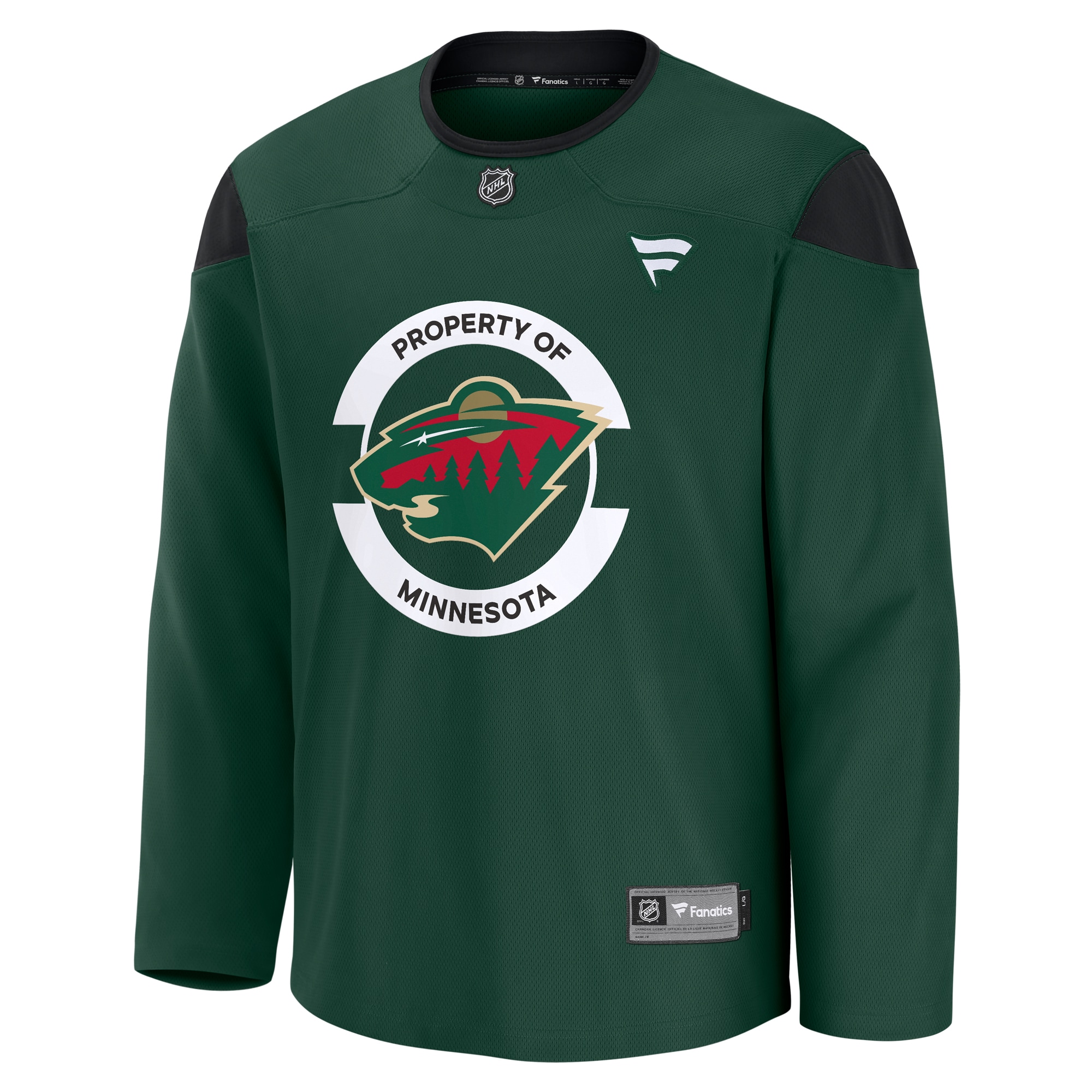 Alternative view of Men's Minnesota Wild Green Team Practice Jersey - JS260 