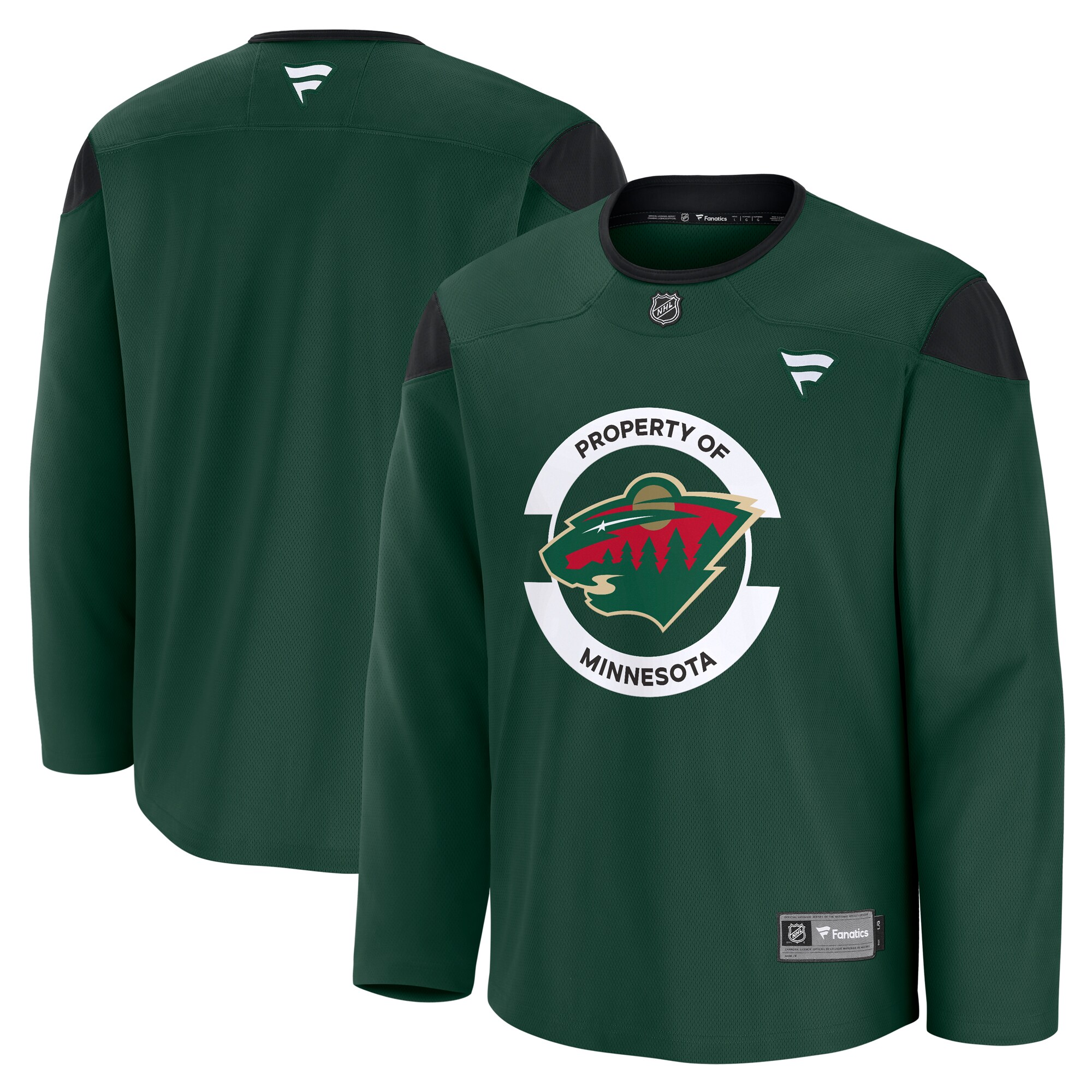 Men's Minnesota Wild Green Team Practice Jersey - JS260 
