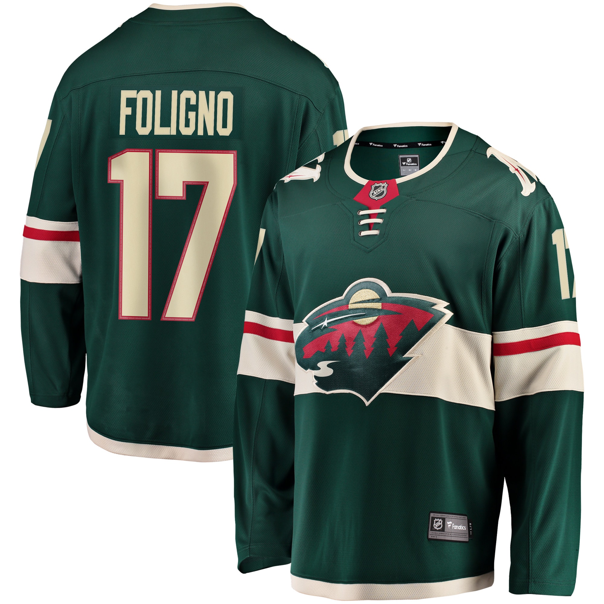 Men's Minnesota Wild Marcus Foligno Green Breakaway Jersey - JS533 