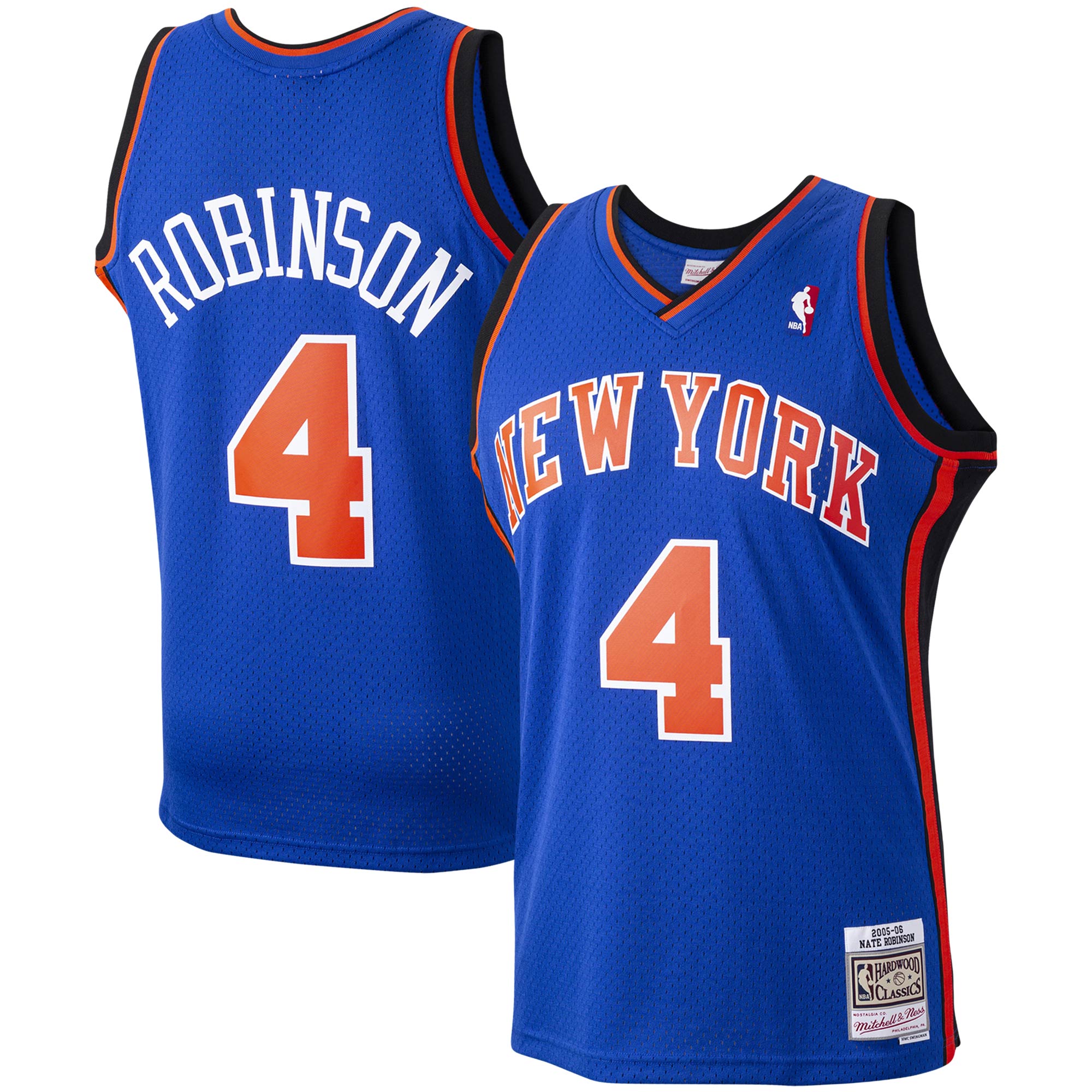 Men's Mitchell & Ness Nate Robinson Blue New York Knicks 2005-06 Hardwood Classics Swingman Player Jersey