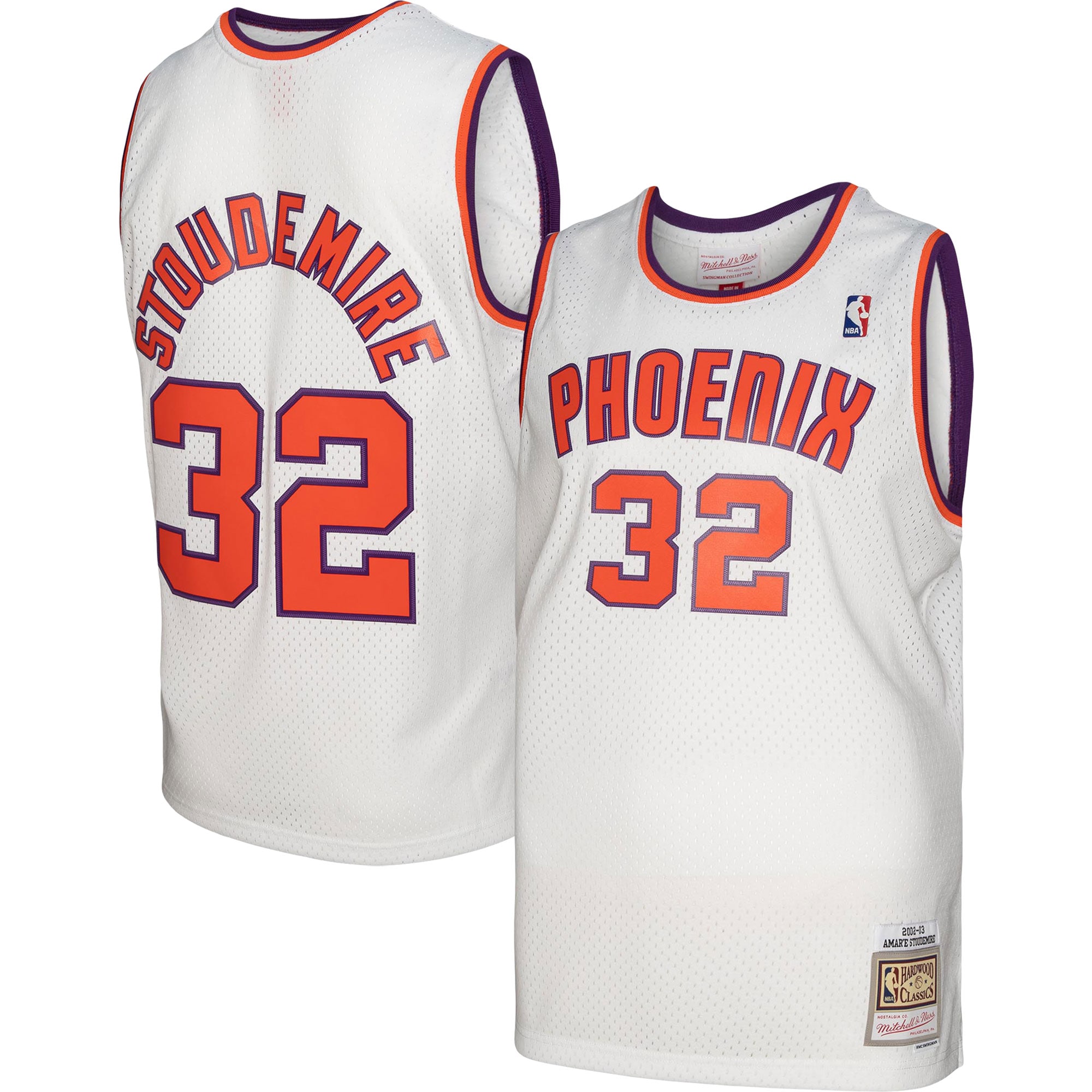 Men's Mitchell & Ness Amar'e Stoudemire White Phoenix Suns 2002/03 Hardwood Classics Swingman Jersey - JS935 