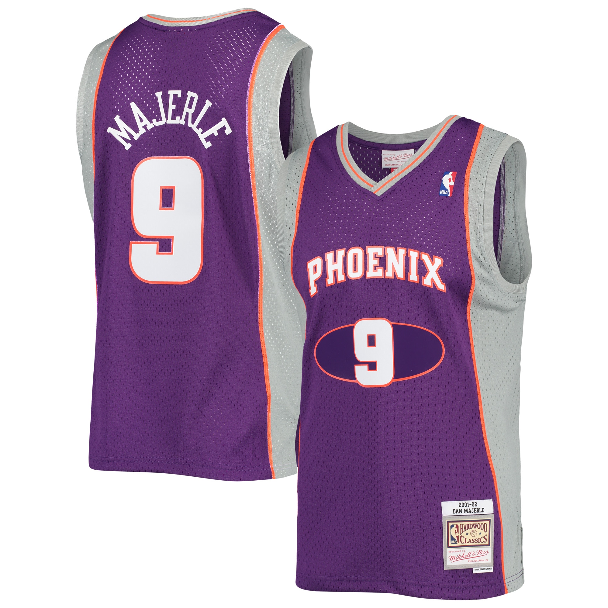 Men's Mitchell & Ness Dan Majerle Purple Phoenix Suns 2001-02 Hardwood Classics Swingman Jersey - JS683 