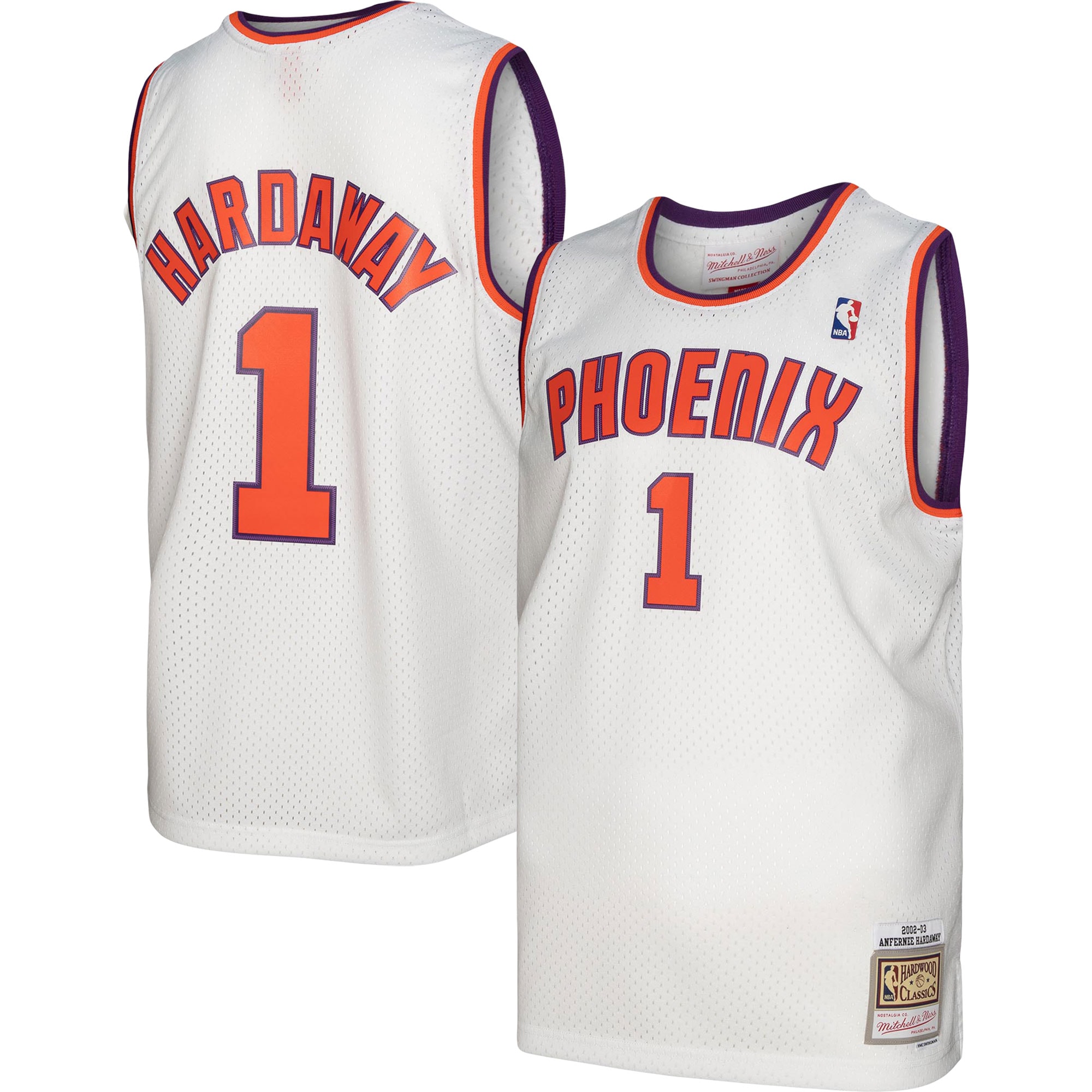 Men's Mitchell & Ness Penny Hardaway White Phoenix Suns 2002/03 Hardwood Classics Swingman Jersey - JS817 