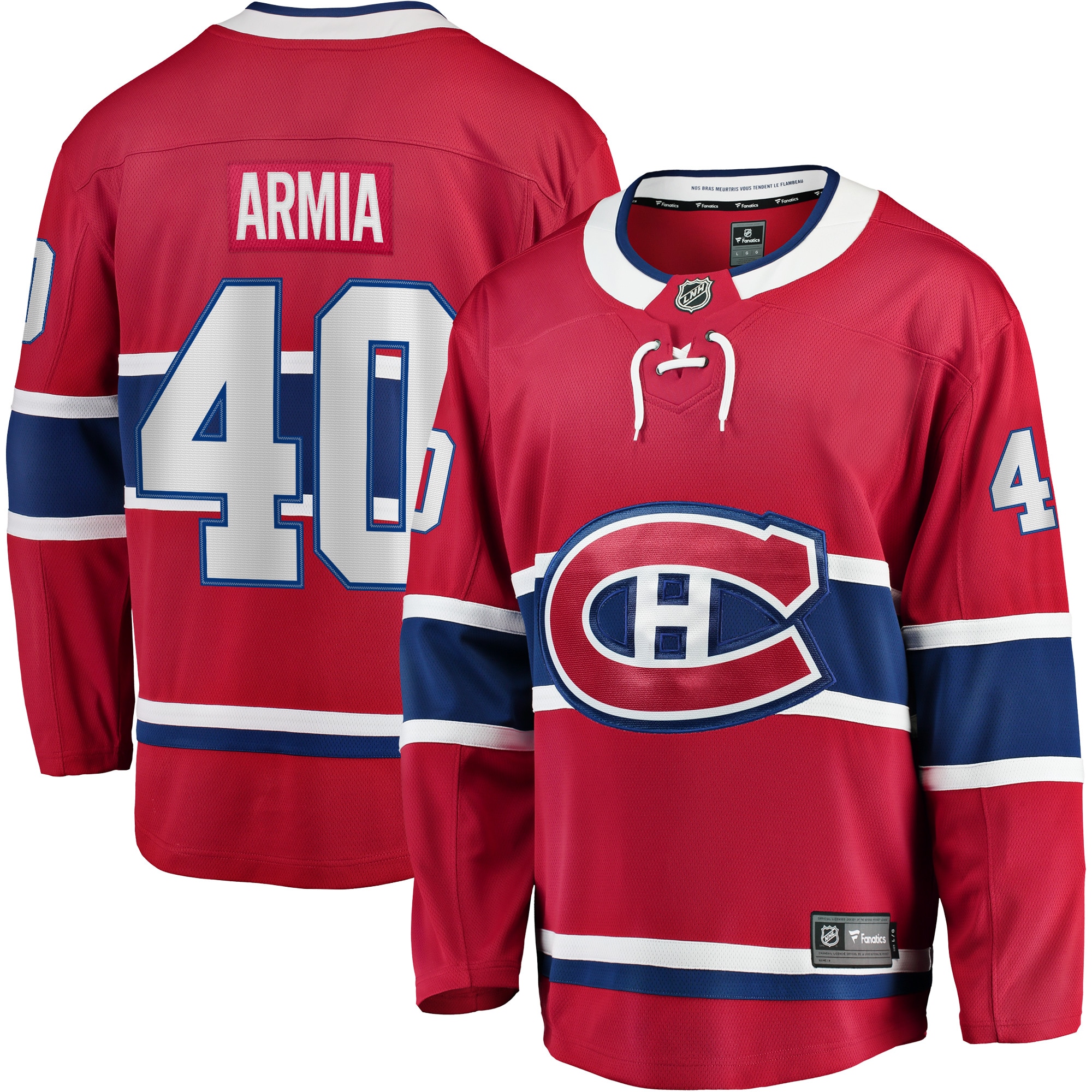 Men's Montreal Canadiens Joel Armia Red Home Breakaway Player Jersey - JS544 