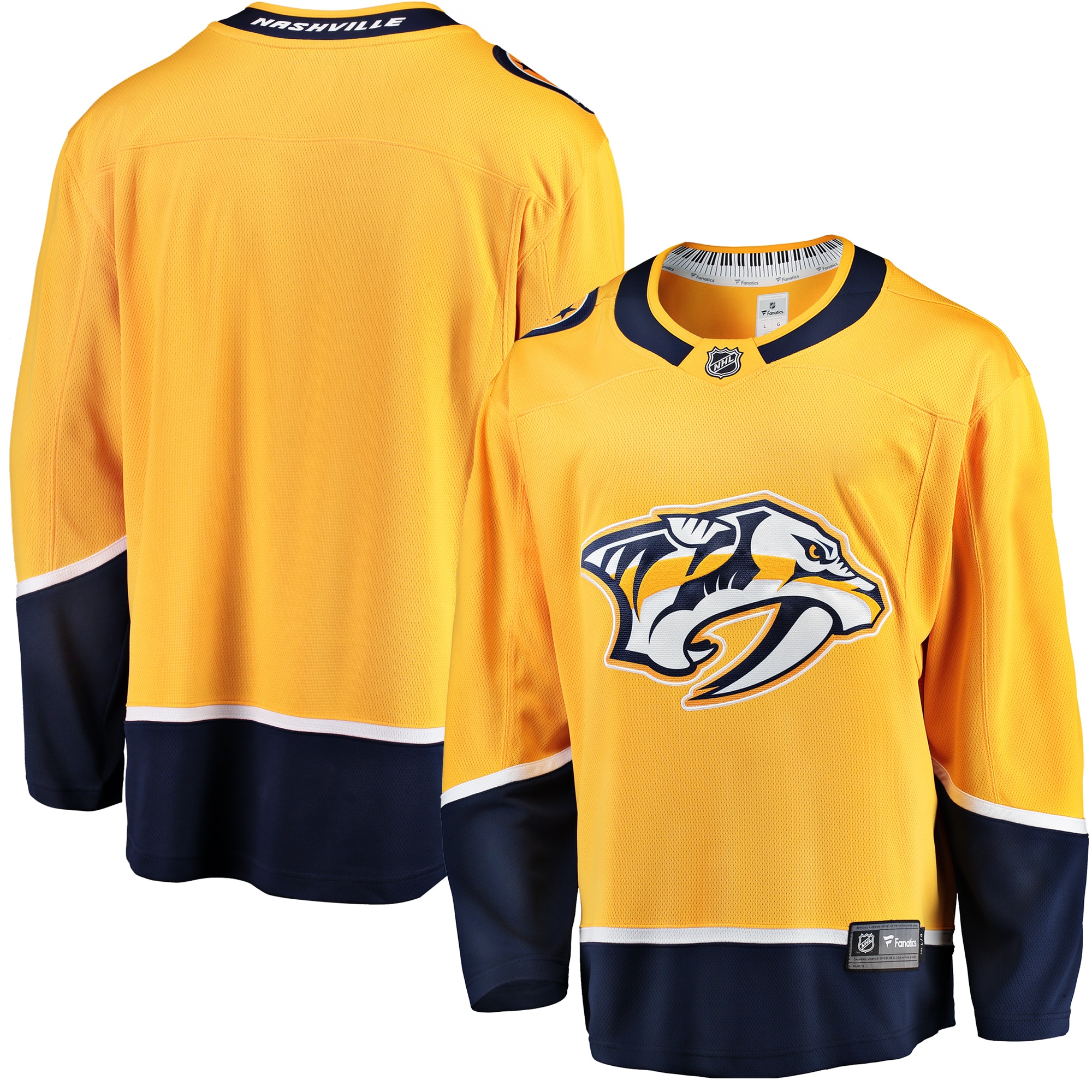 Men's Nashville Predators Gold Breakaway Home Jersey - JS299 