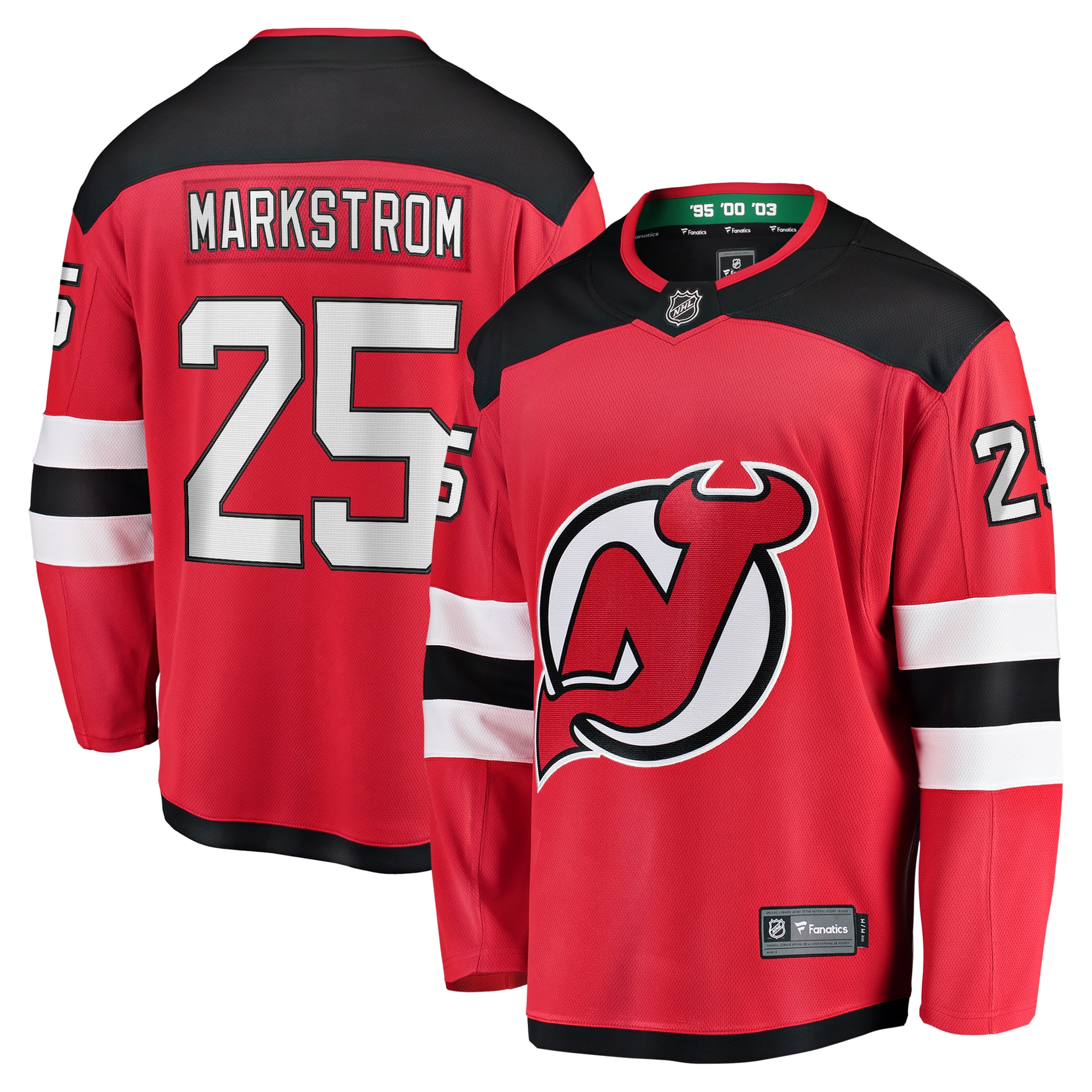 Men's New Jersey Devils Jacob Markstrom Red Home Premier Breakaway Player Jersey - JS761 