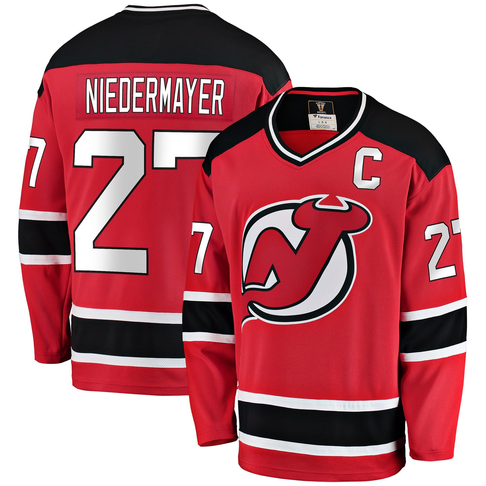 Men's New Jersey Devils Scott Niedermayer Red Premier Breakaway Retired Player Jersey - JS962 