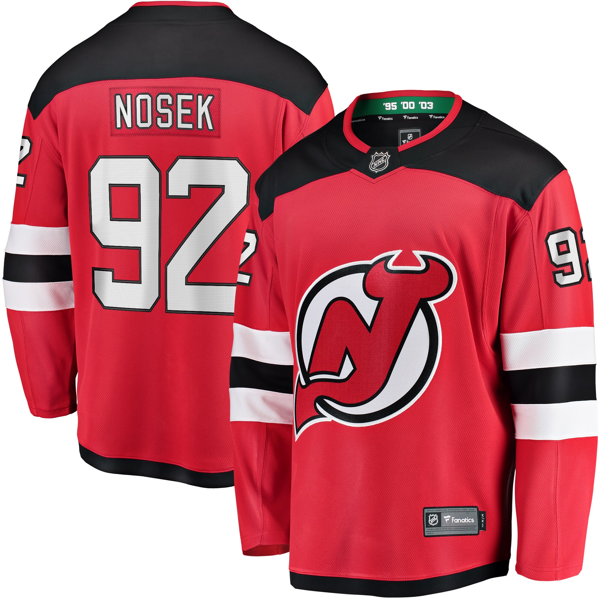Men's New Jersey Devils Tomas Nosek Red Home Breakaway Jersey - JS297 