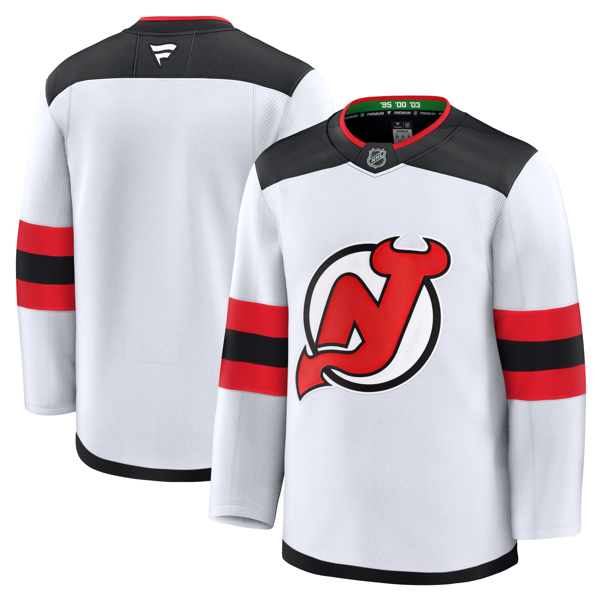 Men's New Jersey Devils White Away Premium Jersey - JS270 