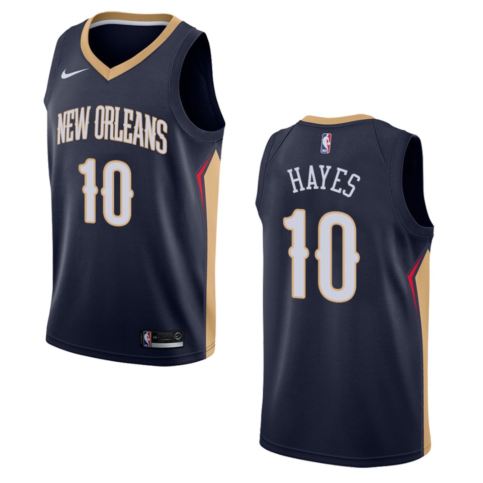 Men's New Orleans Pelicans #10 Jaxson Hayes Icon Swingman Jersey - Navy
