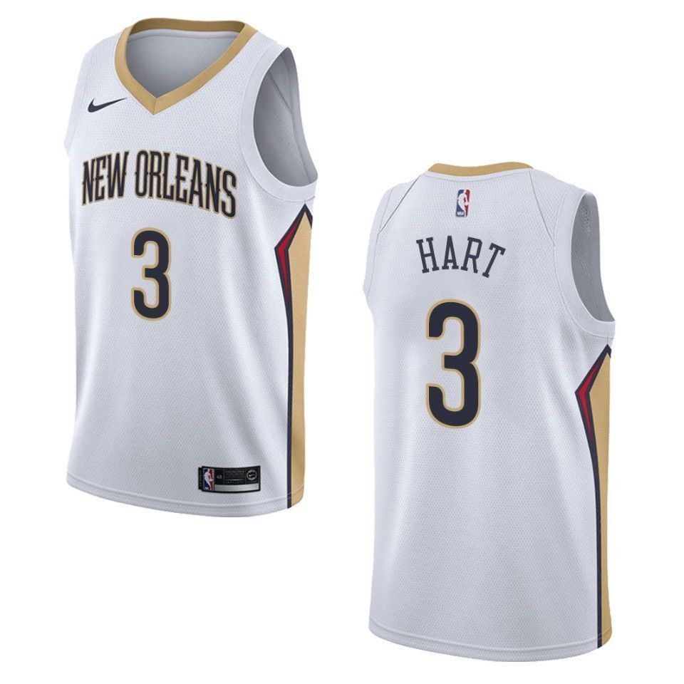 Men's New Orleans Pelicans 3 Josh Hart Association Swingman Jersey - White - JS321 