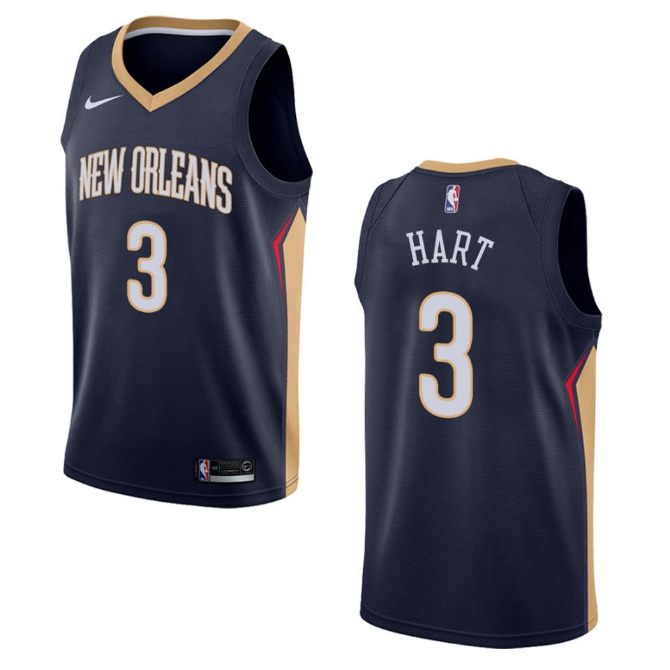 Men's New Orleans Pelicans #3 Josh Hart Icon Swingman Jersey - Navy