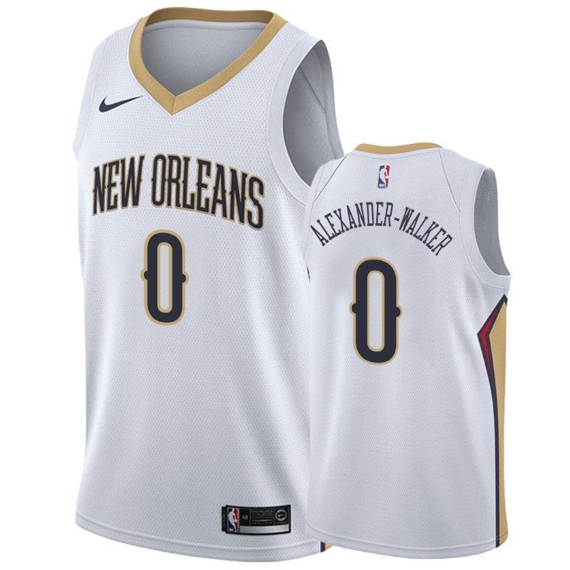 Men's New Orleans Pelicans Nickeil Alexander-walker 0 Association Jersey - JS958 