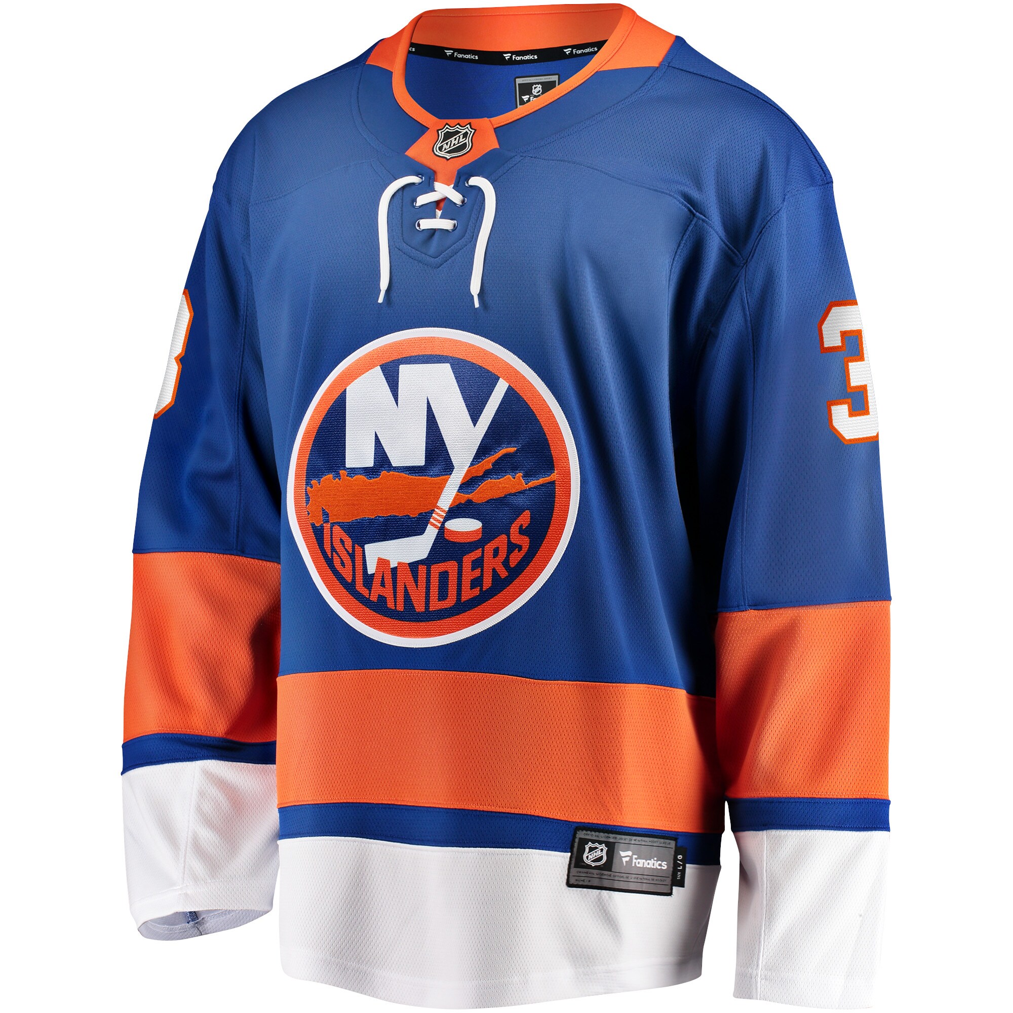 Alternative view of Men's New York Islanders Adam Pelech Royal Home Breakaway Player Jersey - JS455 