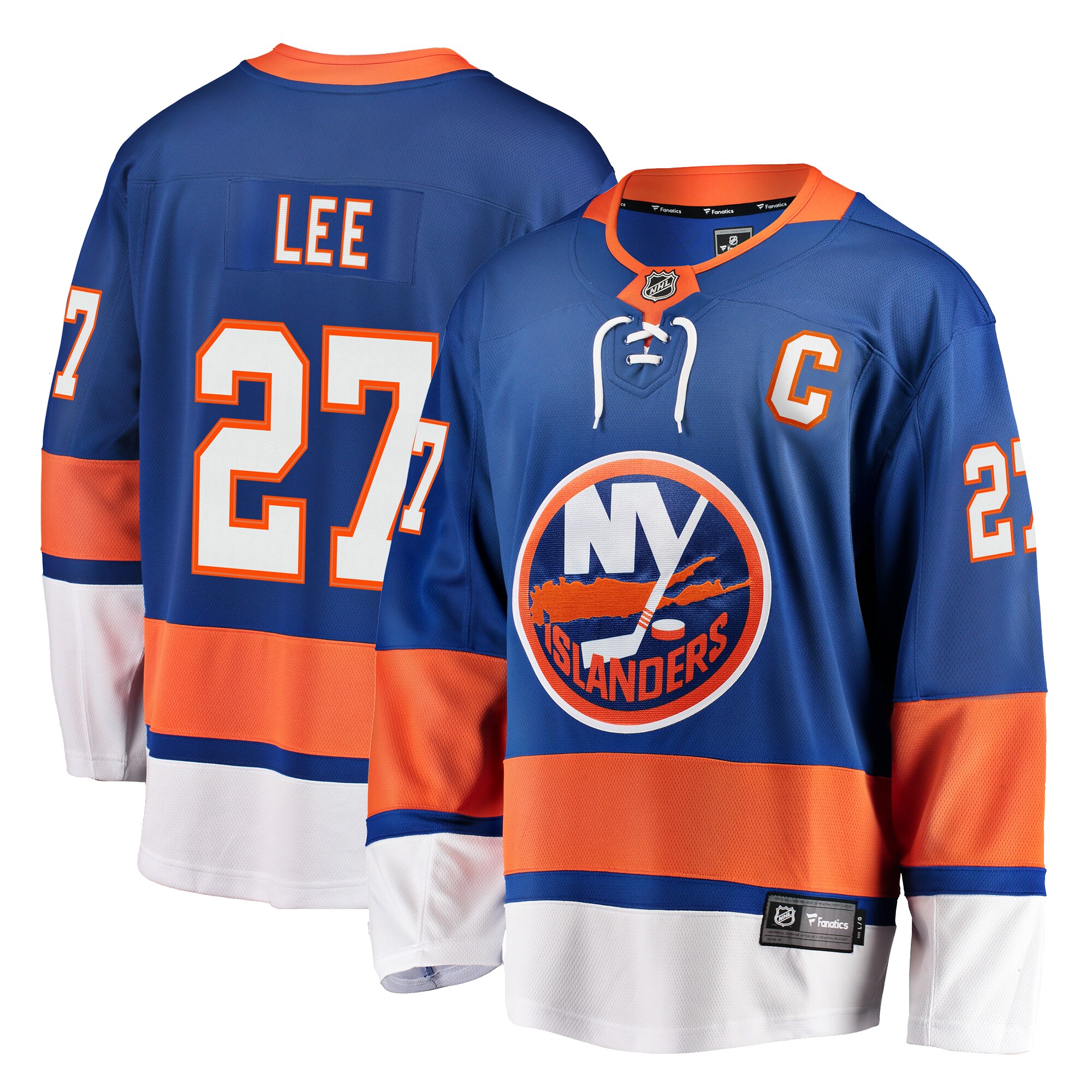 Men's New York Islanders Anders Lee Royal Home Premier Breakaway Player Jersey - JS619 