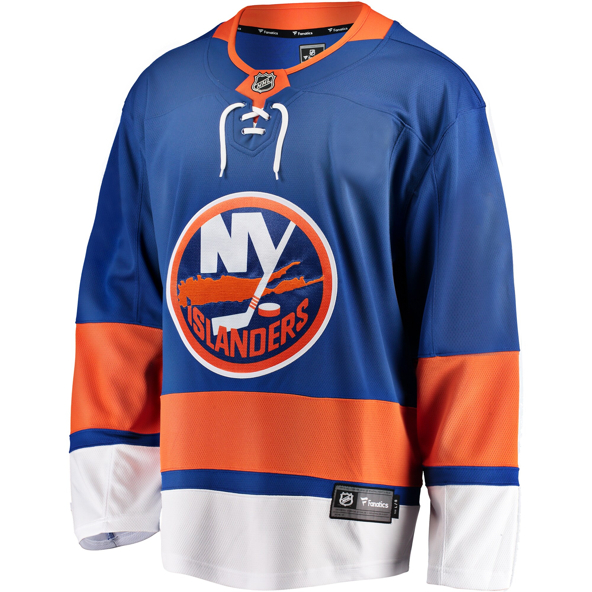 Alternative view of Men's New York Islanders Blue Breakaway Home Jersey - JS314 
