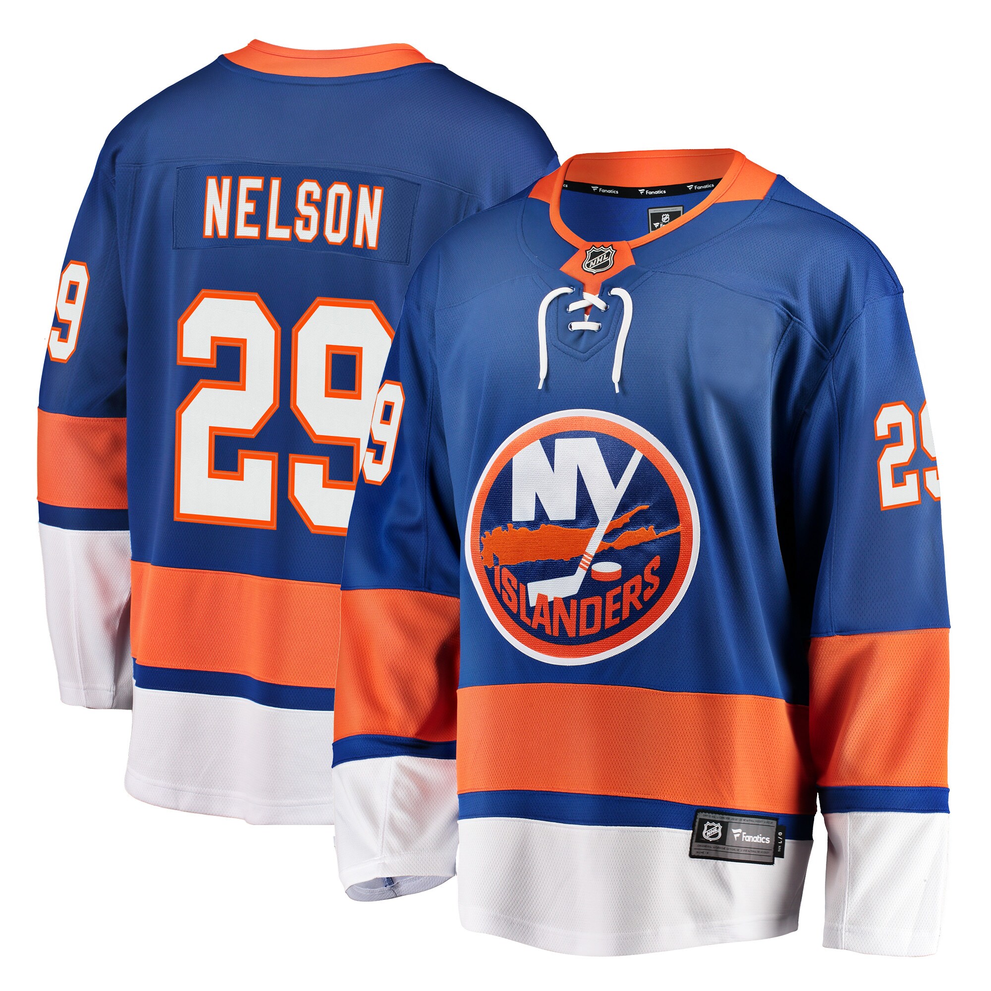 Men's New York Islanders Brock Nelson Royal Breakaway Player Jersey - JS549 