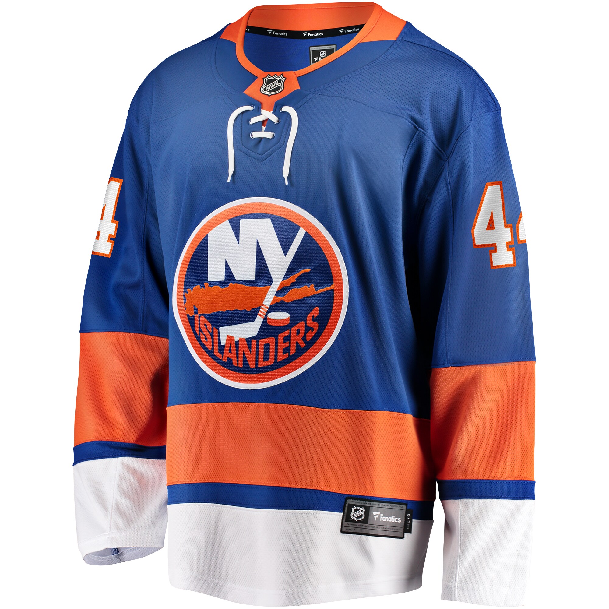 Alternative view of Men's New York Islanders Jean-Gabriel Pageau Blue Breakaway Player Jersey - JS341 