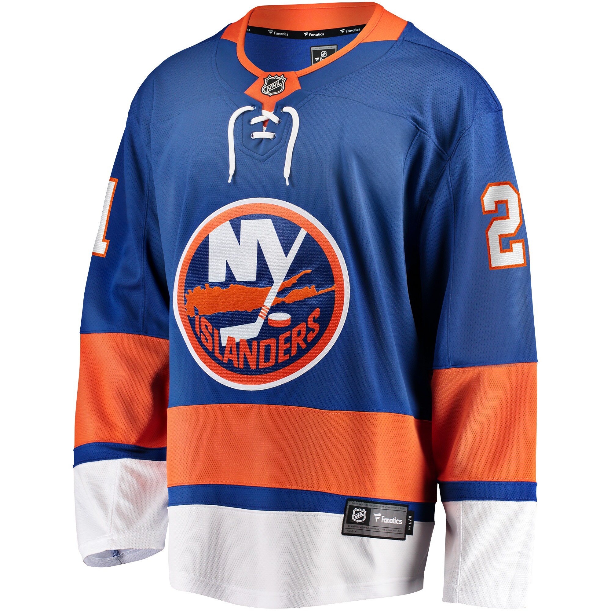 Alternative view of Men's New York Islanders Kyle Palmieri Royal Home Breakaway Jersey - JS615 