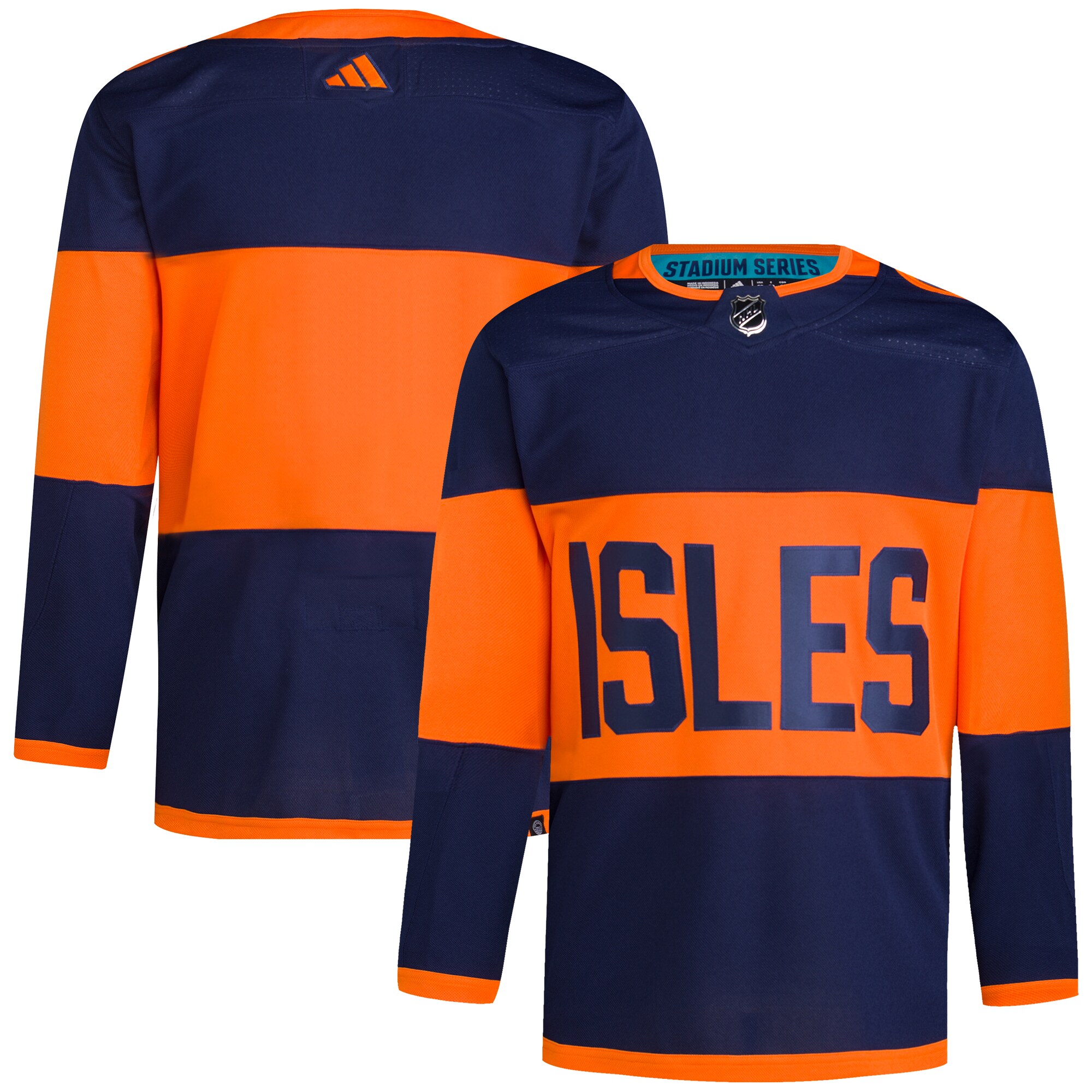 Men's New York Islanders Navy 2024 NHL Stadium Series Primegreen Jersey - JS786 