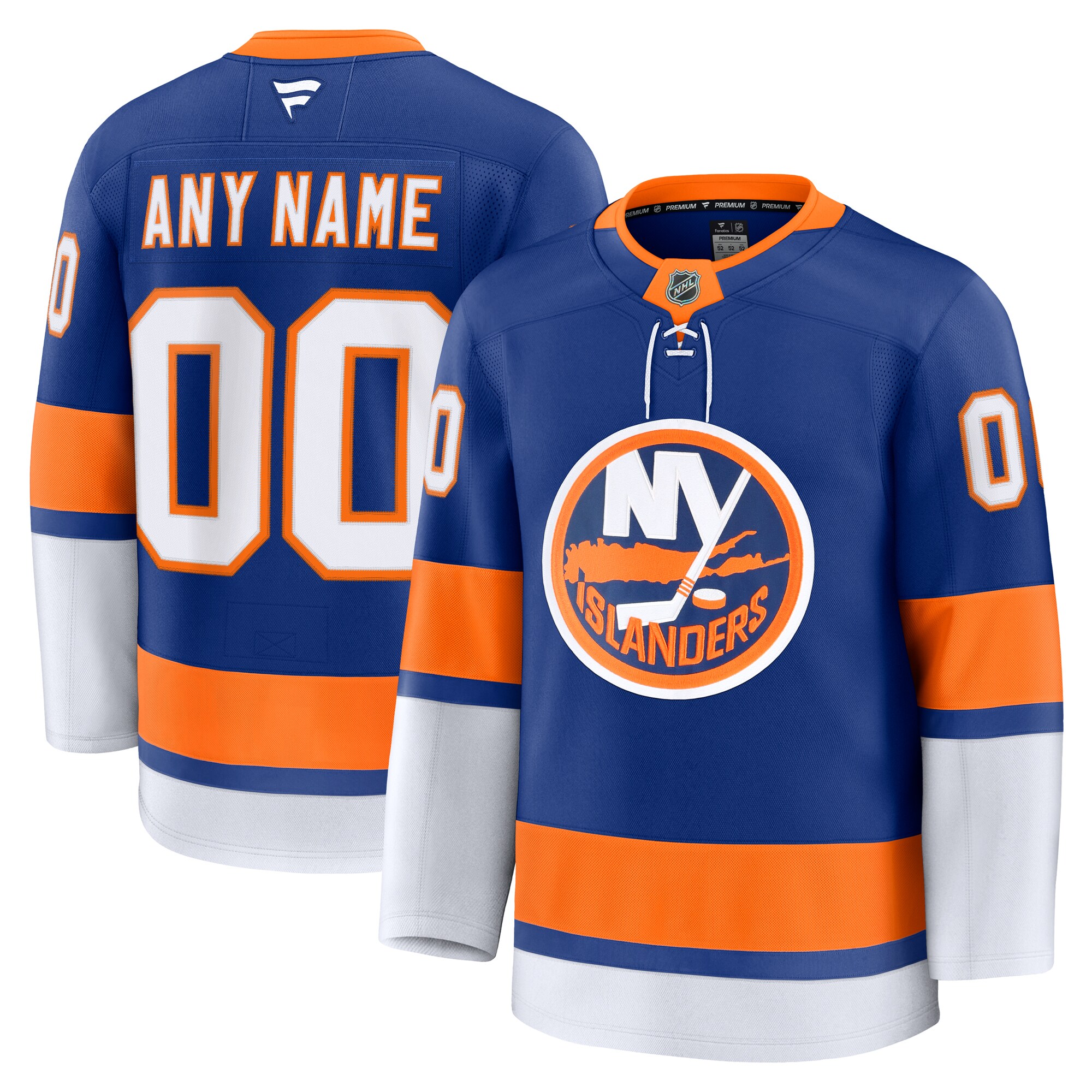Men's New York Islanders Royal Home Premium Custom Jersey - JS451 