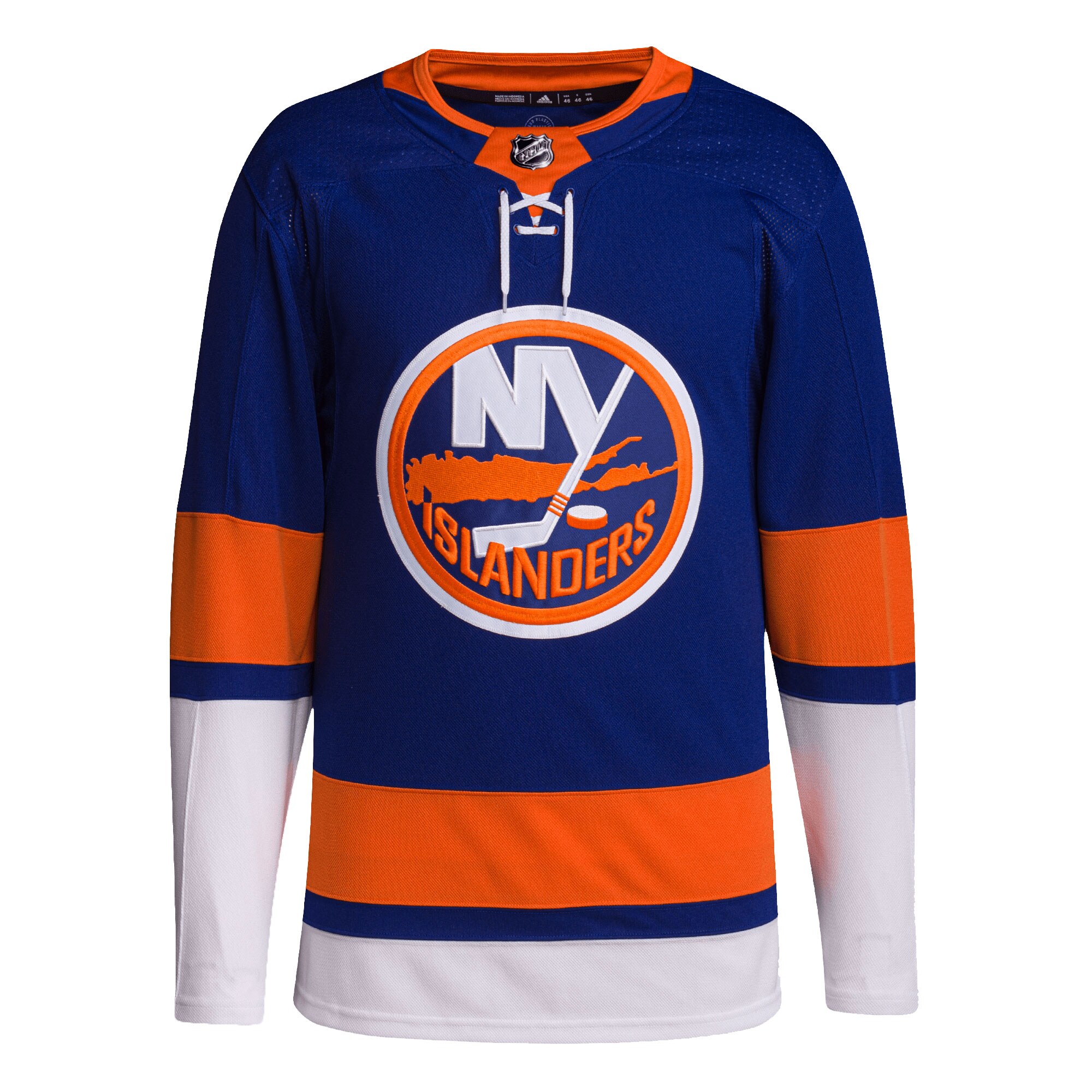 Alternative view of Men's New York Islanders Royal Home Primegreen Blank Jersey - JS635 