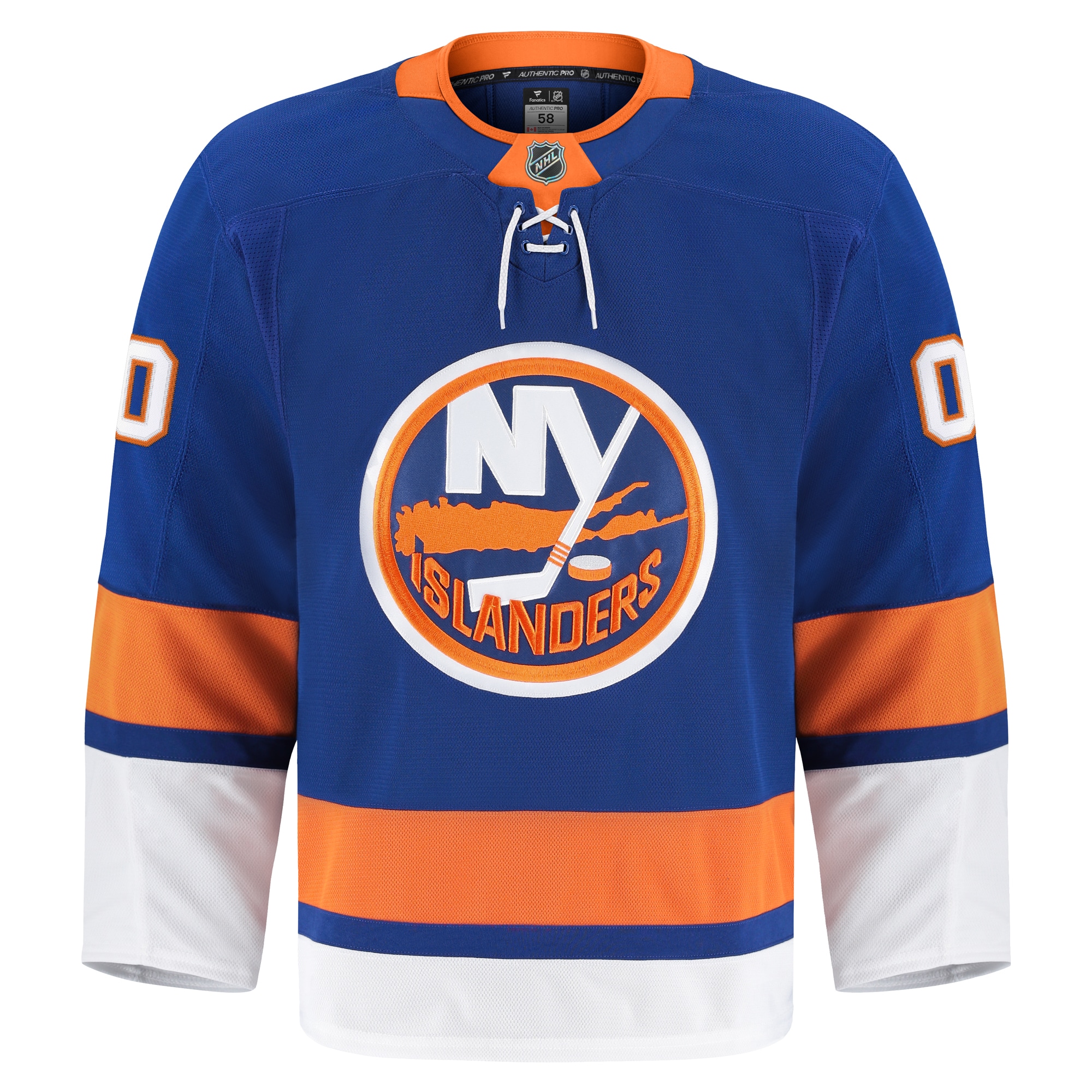 Alternative view of Men's New York Islanders Royal Home Pro Custom Jersey - JS379 