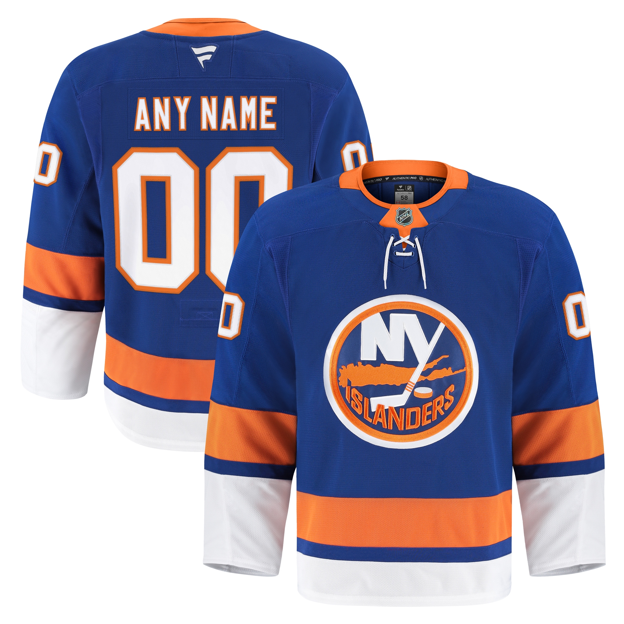 Men's New York Islanders Royal Home Pro Custom Jersey - JS701 