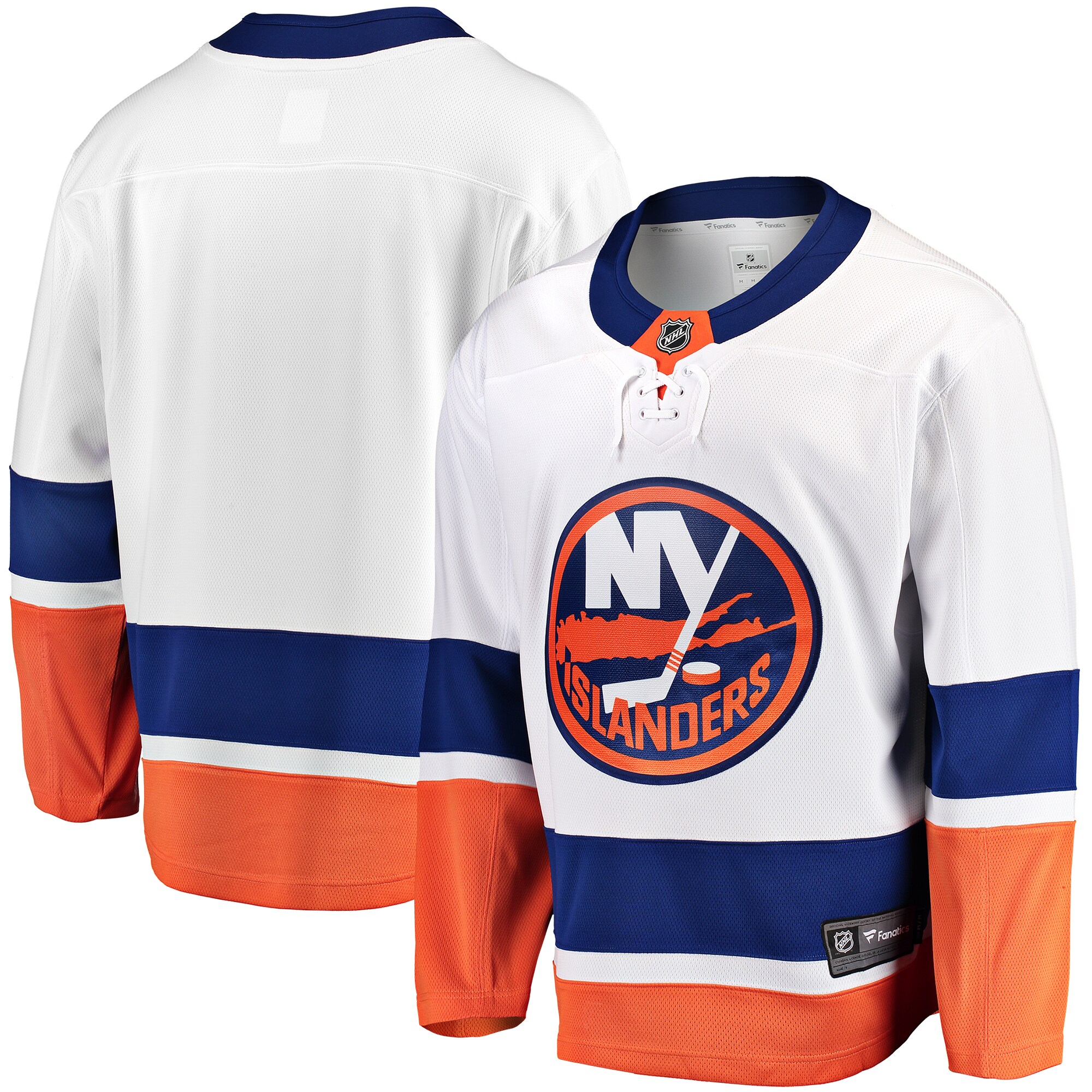 Men's New York Islanders White Breakaway Away Jersey - JS557 
