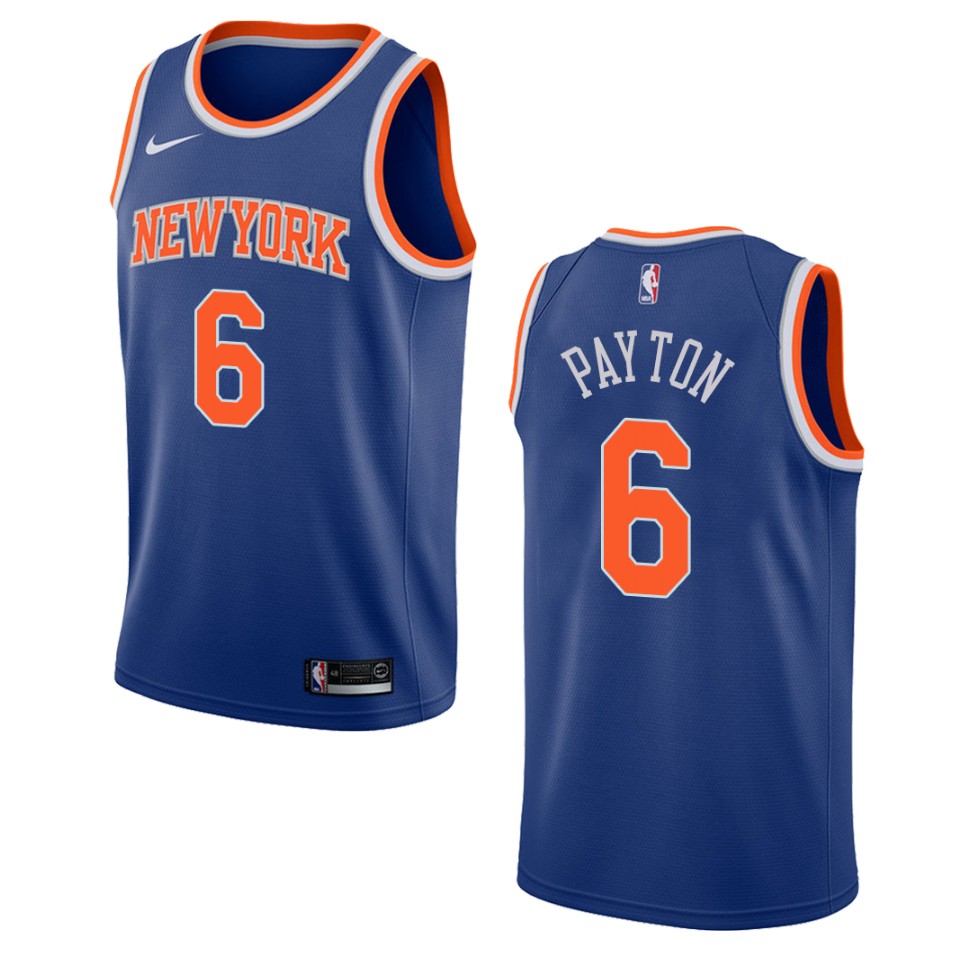 Men's New York Knicks #6 Elfrid Payton Icon Swingman Jersey - Royal
