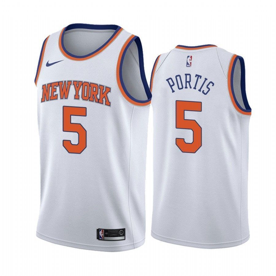 Men's New York Knicks Bobby Portis 1 Association Jersey - JS886 