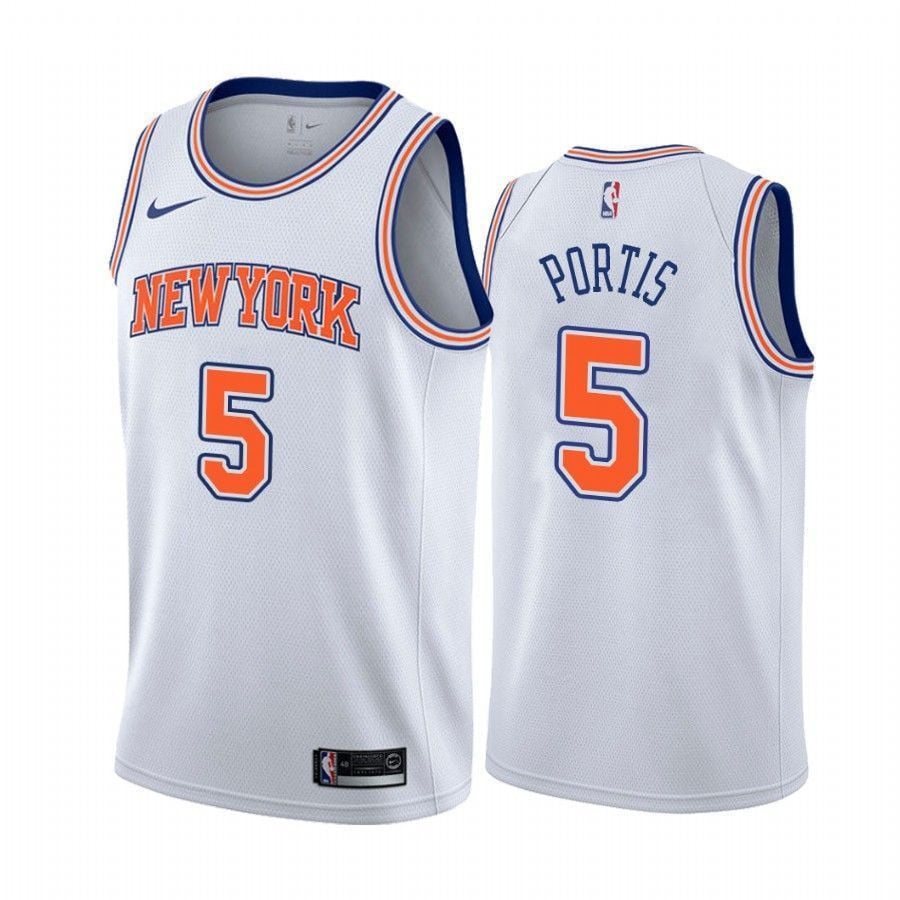 Men's New York Knicks Bobby Portis 1 Statet Jersey - JS802 
