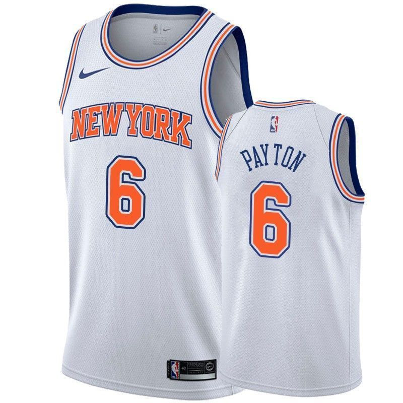 Men's New York Knicks Elfrid Payton 6 Statet Jersey - JS598 