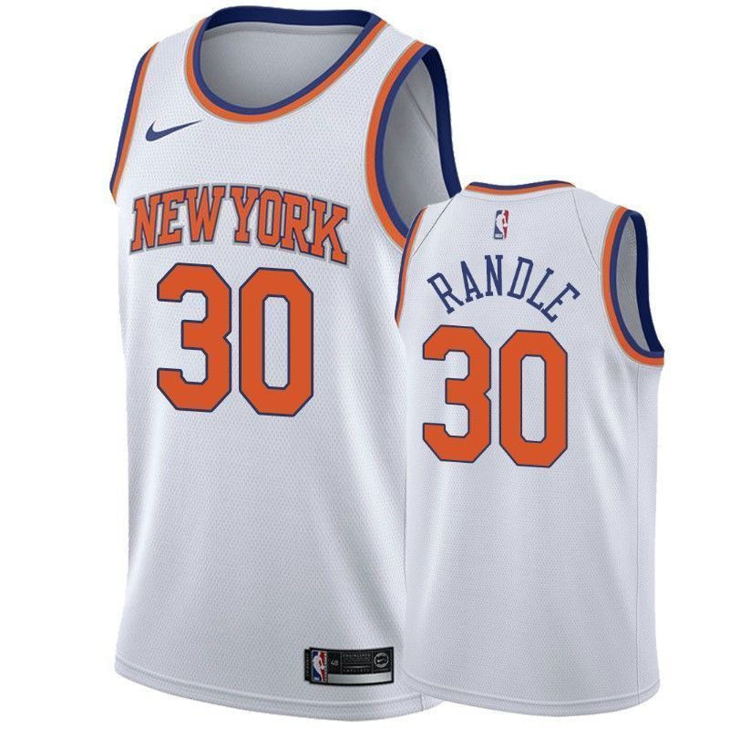 Men's New York Knicks Julius Randle 30 Association Jersey - JS161 